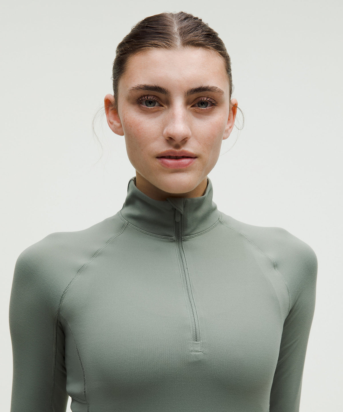 Lululemon It's Rulu Cropped Half Zip Updated - Willow Leaf - imagen 4