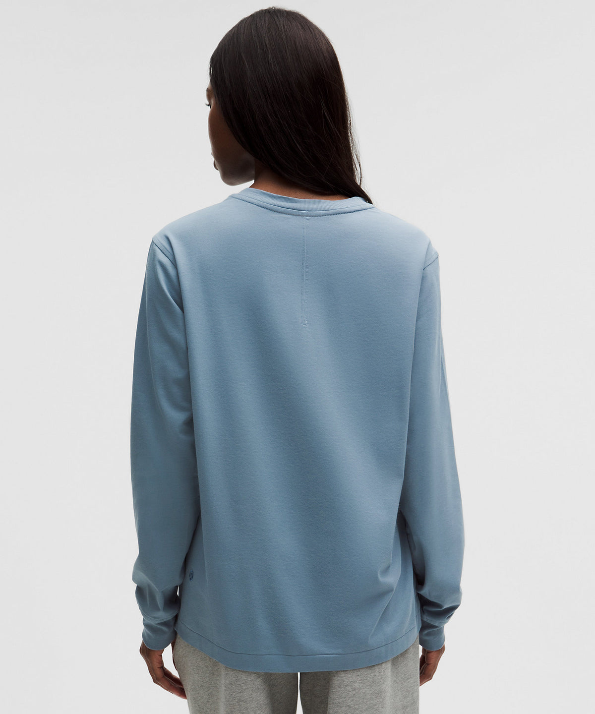Lululemon All Yours Organic Cotton-Blend Long-Sleeve Shirt - Steel Blue - imagen 3