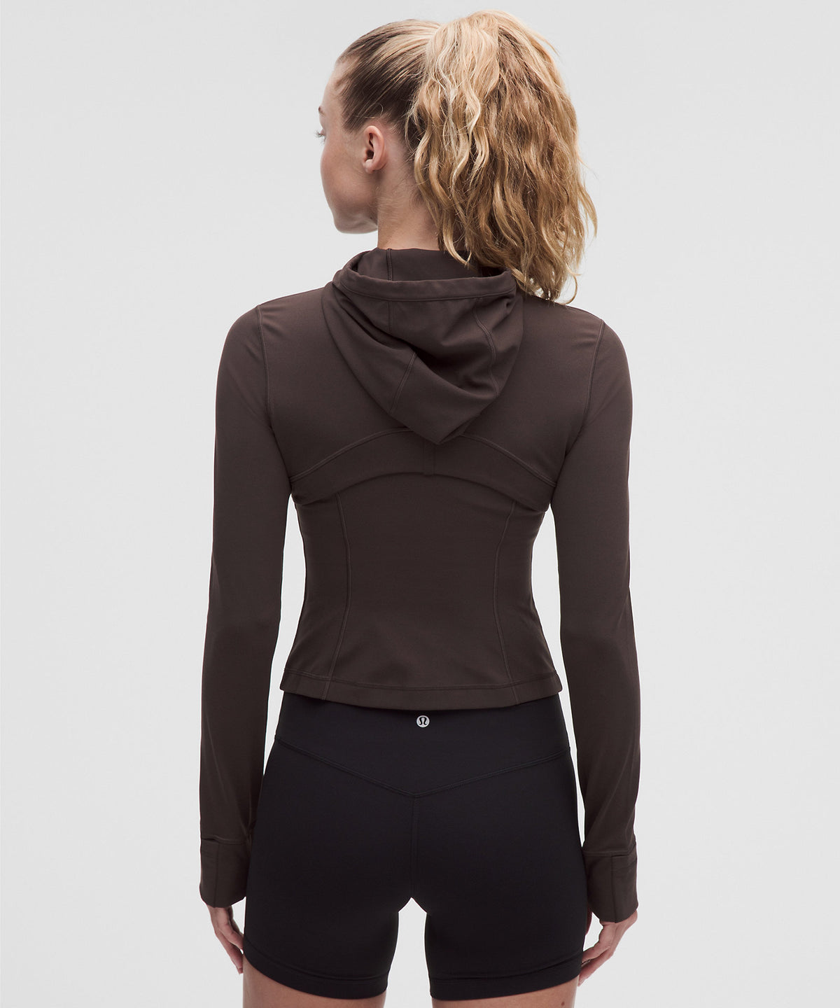 Lululemon Define Cropped Hooded Jacket Nulu - Mahogany Muse - imagen 3