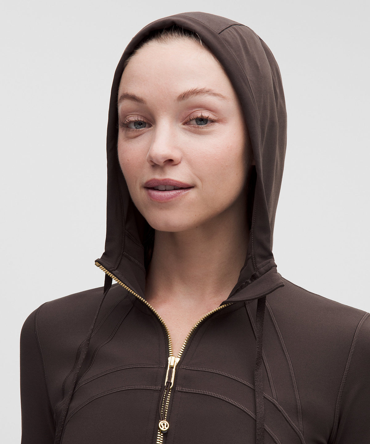 Lululemon Define Cropped Hooded Jacket Nulu - Mahogany Muse - imagen 4