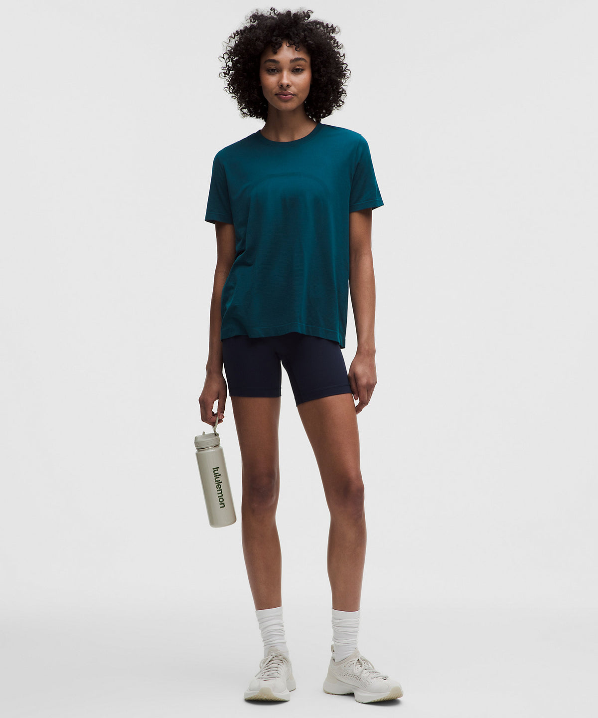 Lululemon Swiftly Relaxed Short-Sleeve Shirt Hip Length - Remixed Marine - imagen 2