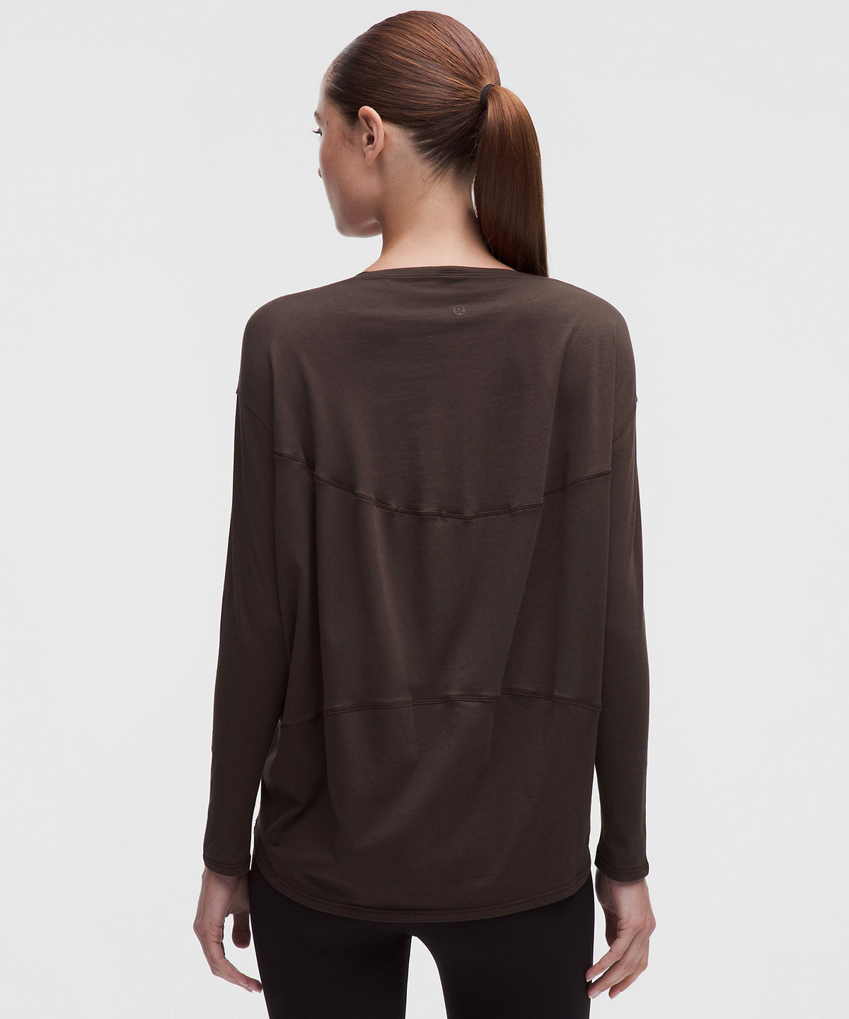 Lululemon Back In Action Organic Cotton-Blend Long-Sleeve Shirt - Mahogany Muse - imagen 3
