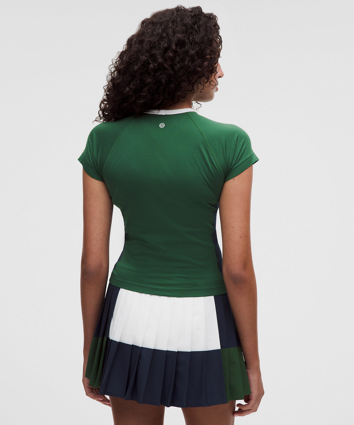 Lululemon Swiftly Tech Short-Sleeve Shirt 2.0 Waist Length Colourblock - Ivy Grove - imagen 3