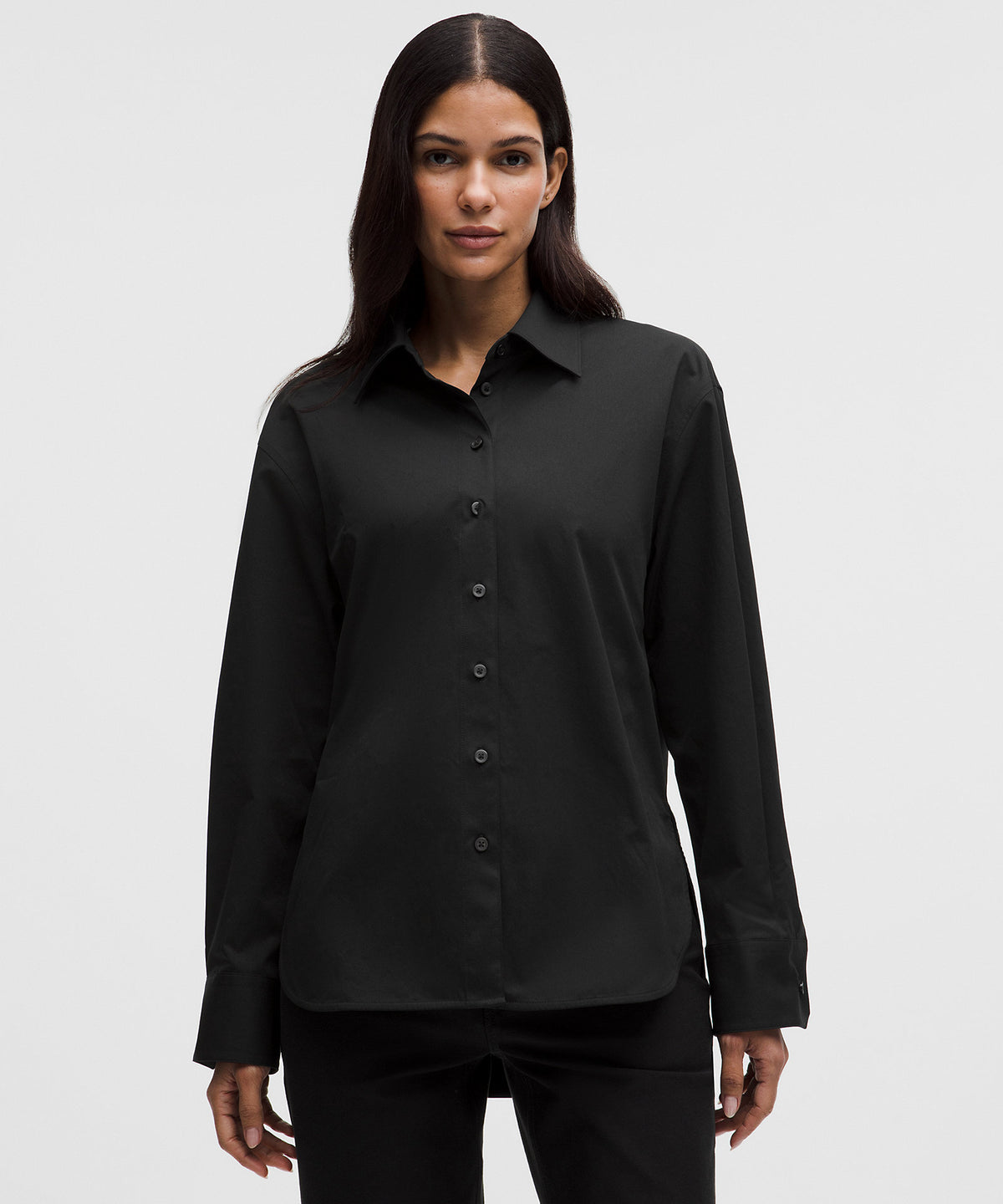 Lululemon Woven Relaxed-Fit Button-Up Shirt - Black - imagen 2