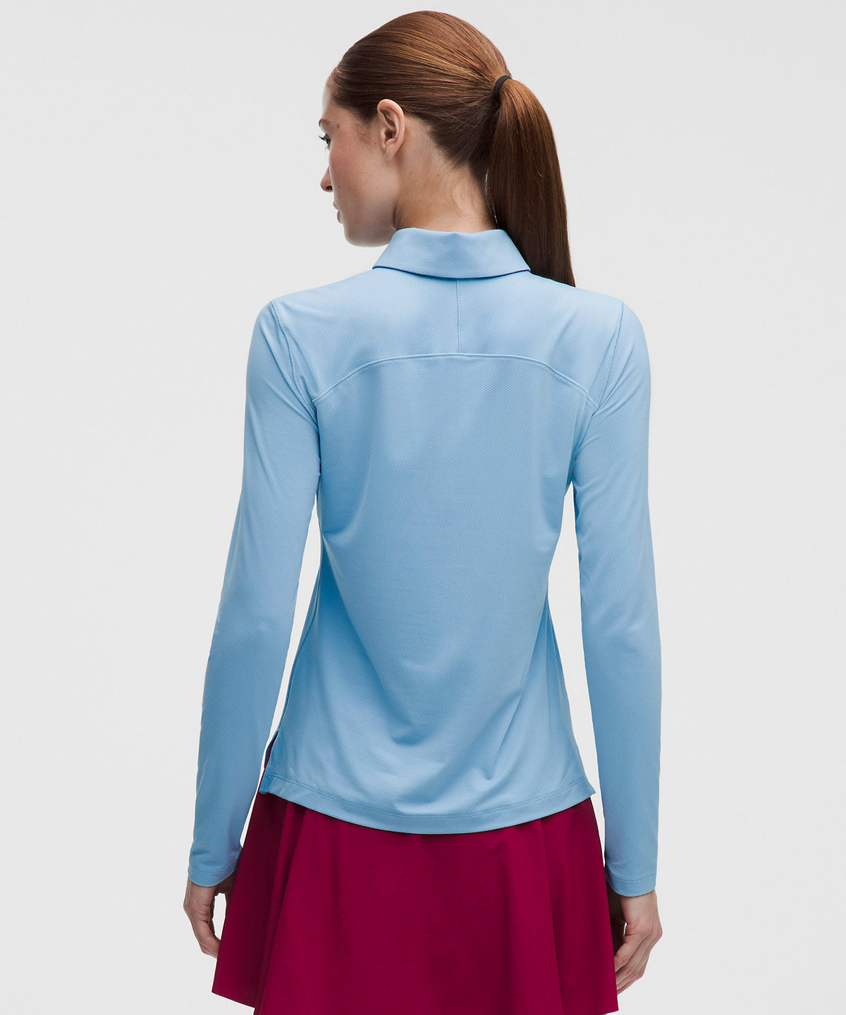 Lululemon Quick-Dry Long-Sleeve Polo Shirt Straight Hem - Dreamy Blue - imagen 3