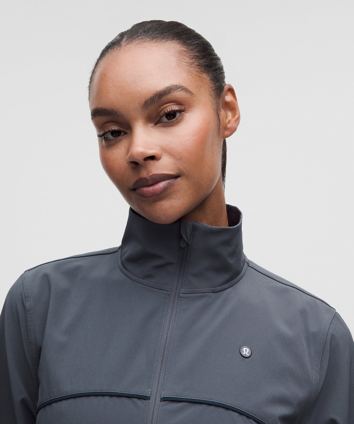 Lululemon Court Rival Tennis Track Jacket Stitched Logo - Dusty Diamond - imagen 4