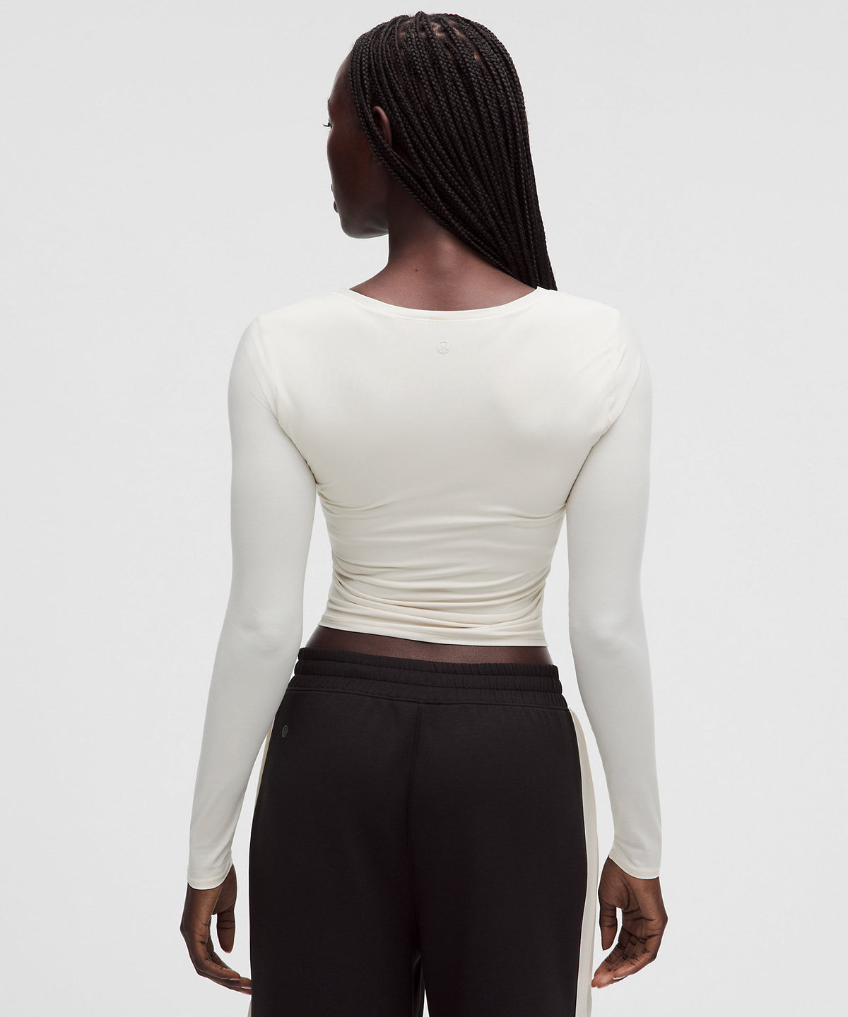 Lululemon Wundermost Ultra-Soft Nulu Scoopneck Long-Sleeve Shirt - Light Ivory - imagen 3