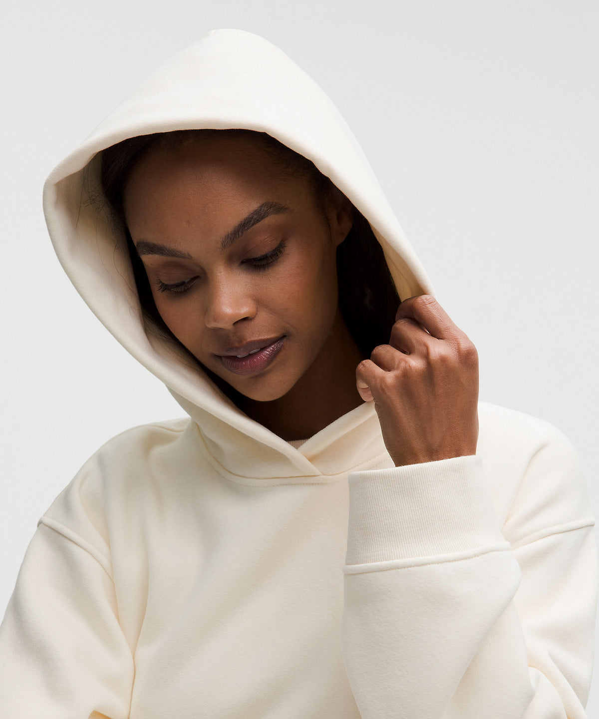 Lululemon Women's Steady State SuperLoft Hoodie Wider Cuff - Coconut Ivory - imagen 4
