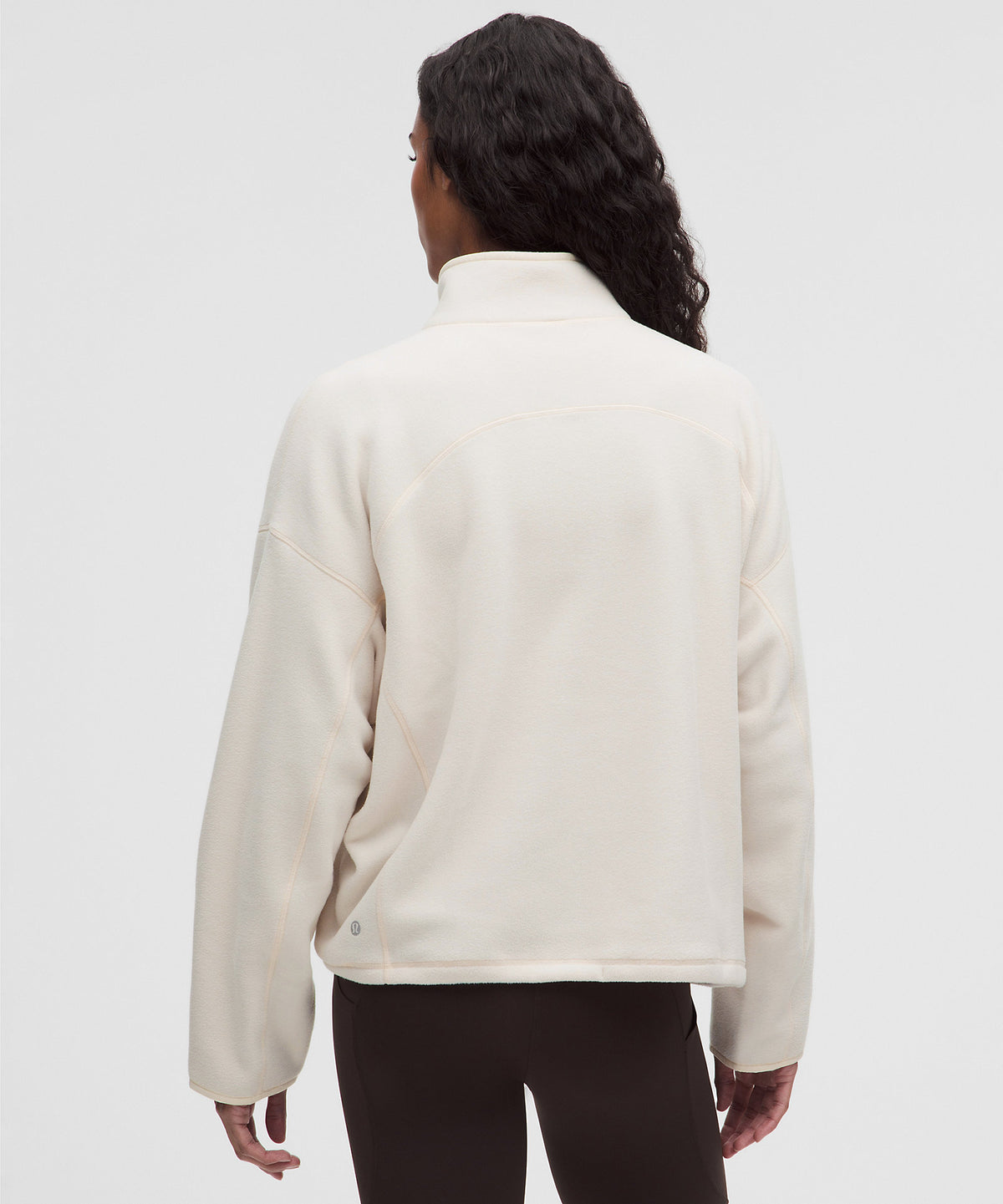 Lululemon Polartec 200 Series Fleece Half Zip - Heathered Light Ivory - imagen 3