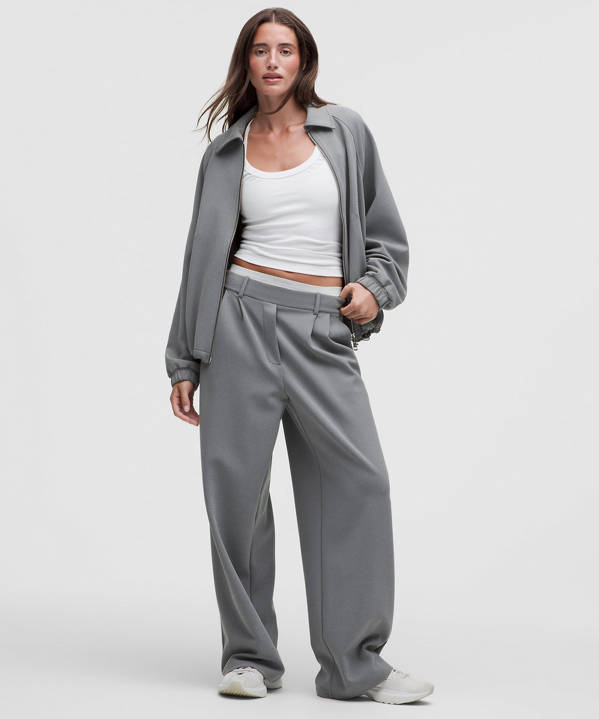 Lululemon Daydrift Jacket Twill - Heathered Onyx Grey - imagen 2