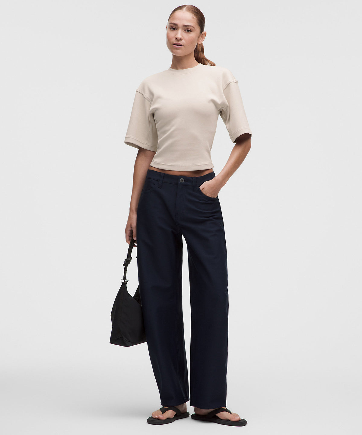 Lululemon Double-Knit Relaxed Short-Sleeve Shirt - Sand Dollar - imagen 2
