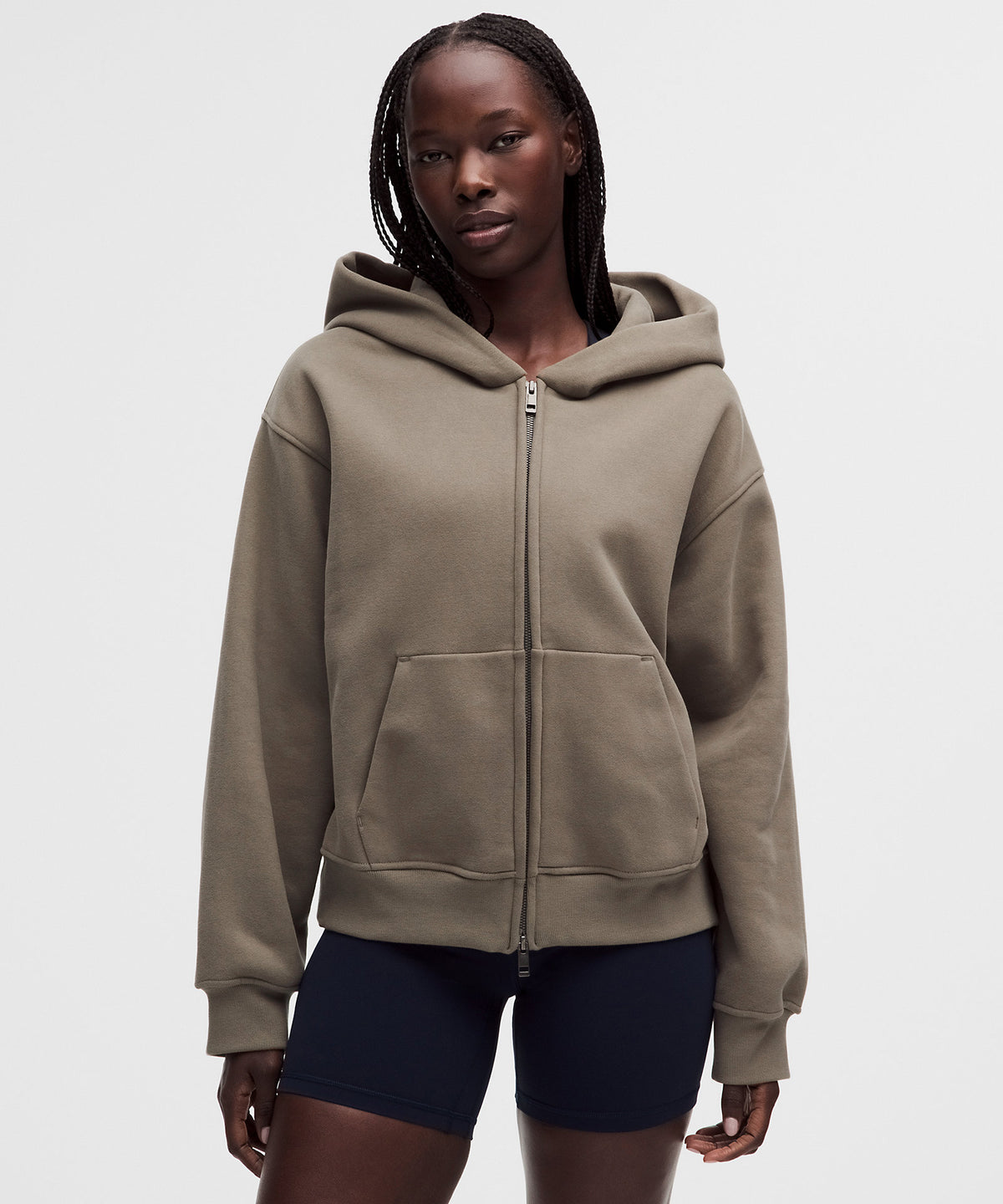 Lululemon Women's Steady State SuperLoft Full Zip Hoodie - Cypress Forest - imagen 1