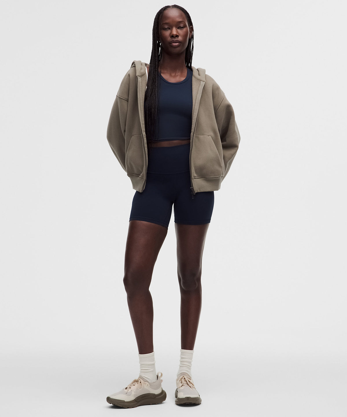 Lululemon Women's Steady State SuperLoft Full Zip Hoodie - Cypress Forest - imagen 2