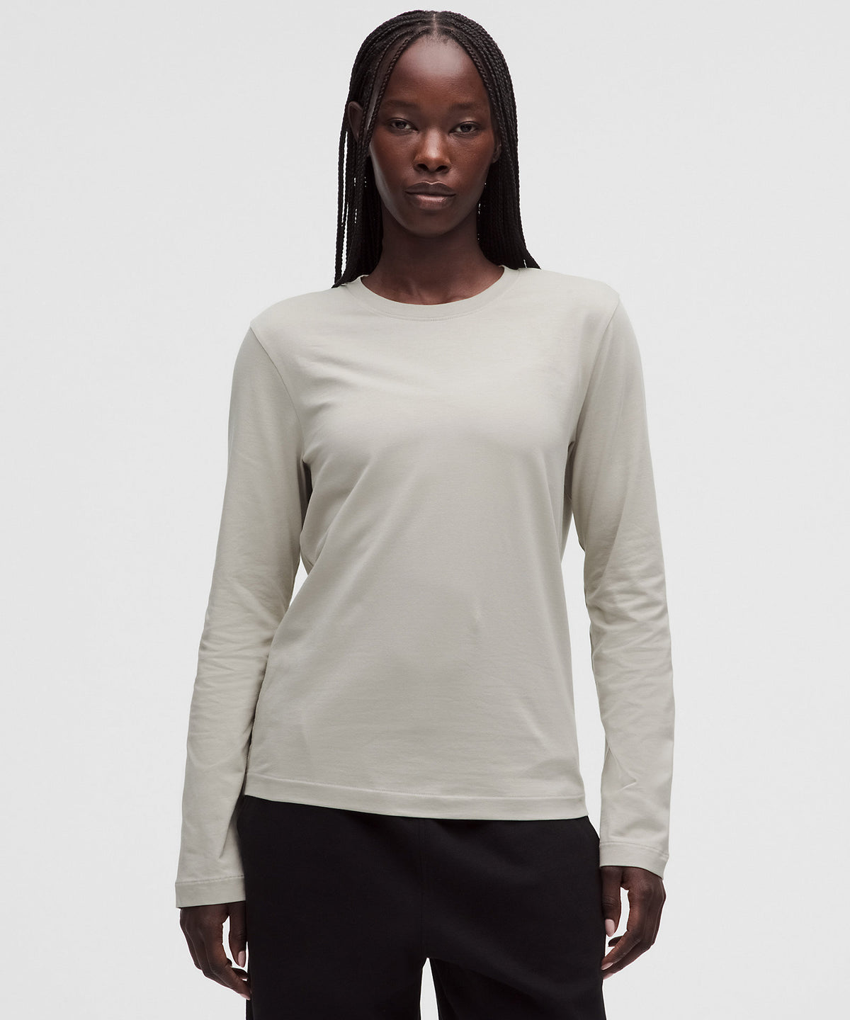 Lululemon The Classic Jersey Long-Sleeve Tee - Hailstone Grey - imagen 1