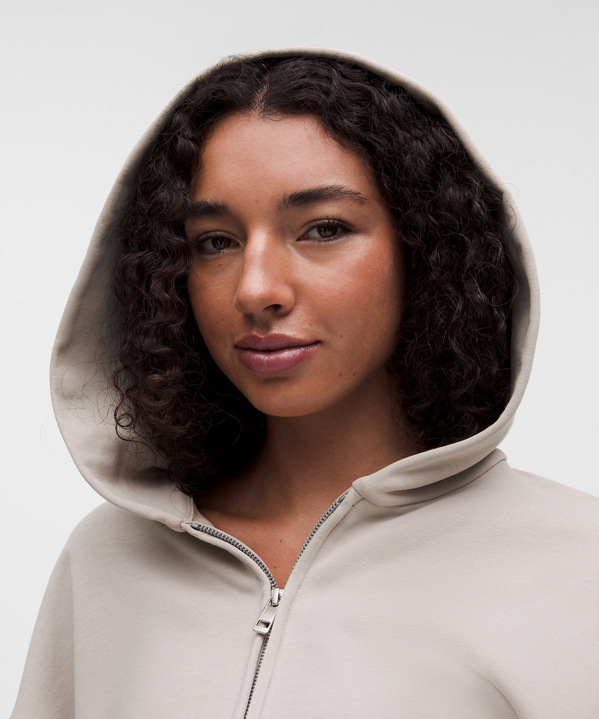 Lululemon French Terry Cropped Full-Zip Hoodie - Downtown Tan - imagen 4