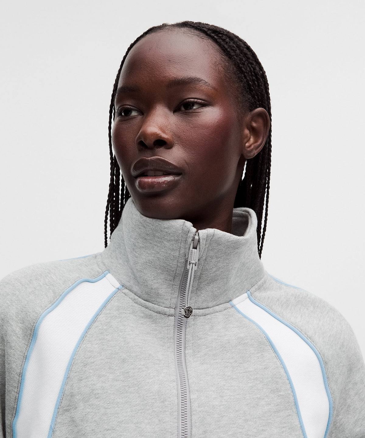 Lululemon Scuba Relaxed Half-Zip Colourblock - Heathered Core Medium Grey - imagen 4