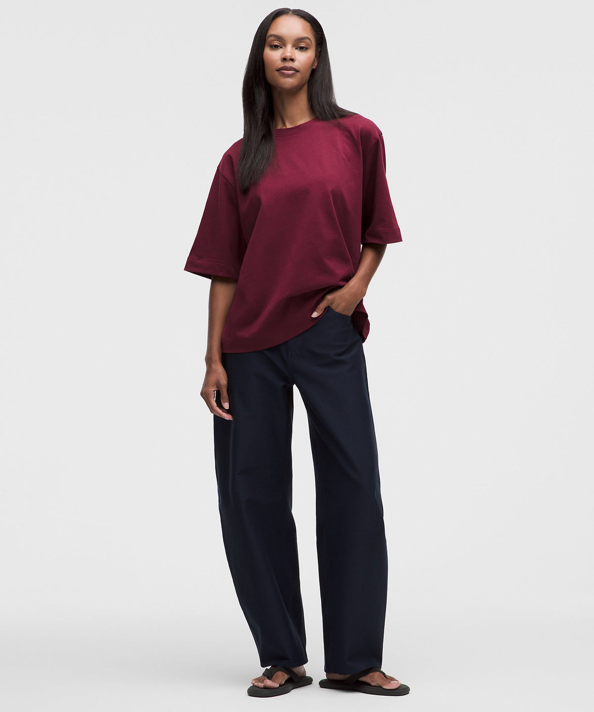Lululemon Going Steady T-Shirt - Burgundy Bay - imagen 2