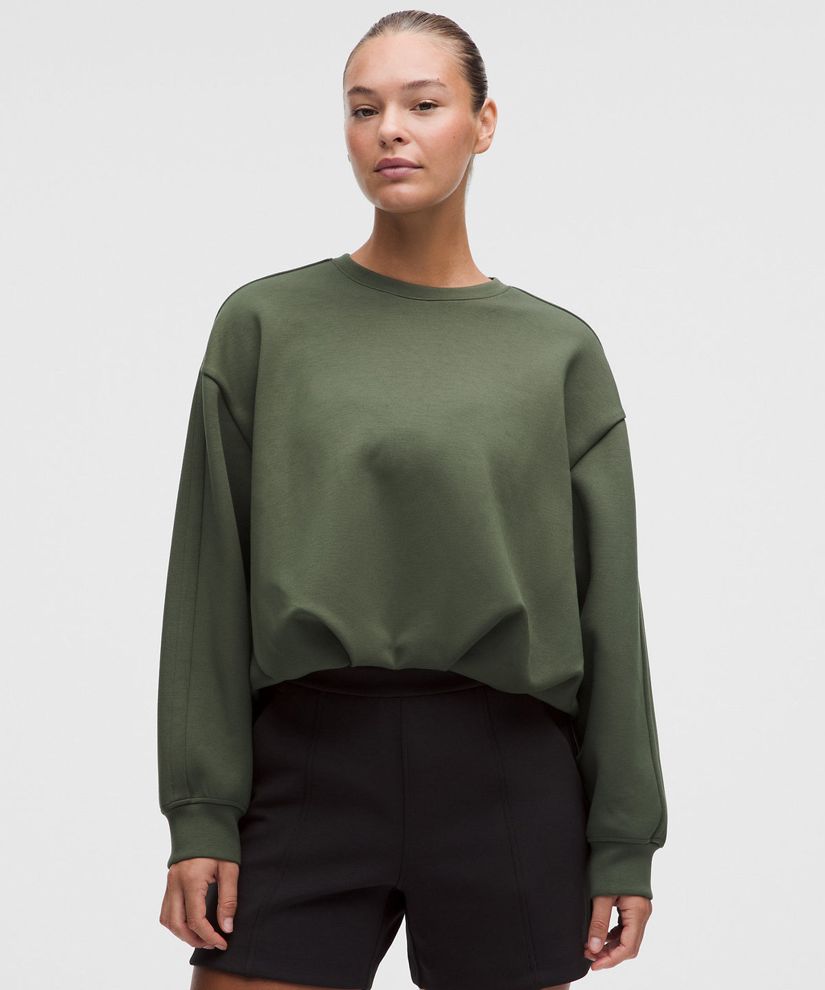 Lululemon Smooth Spacer Oversized Crew - Sassy Sage - imagen 1