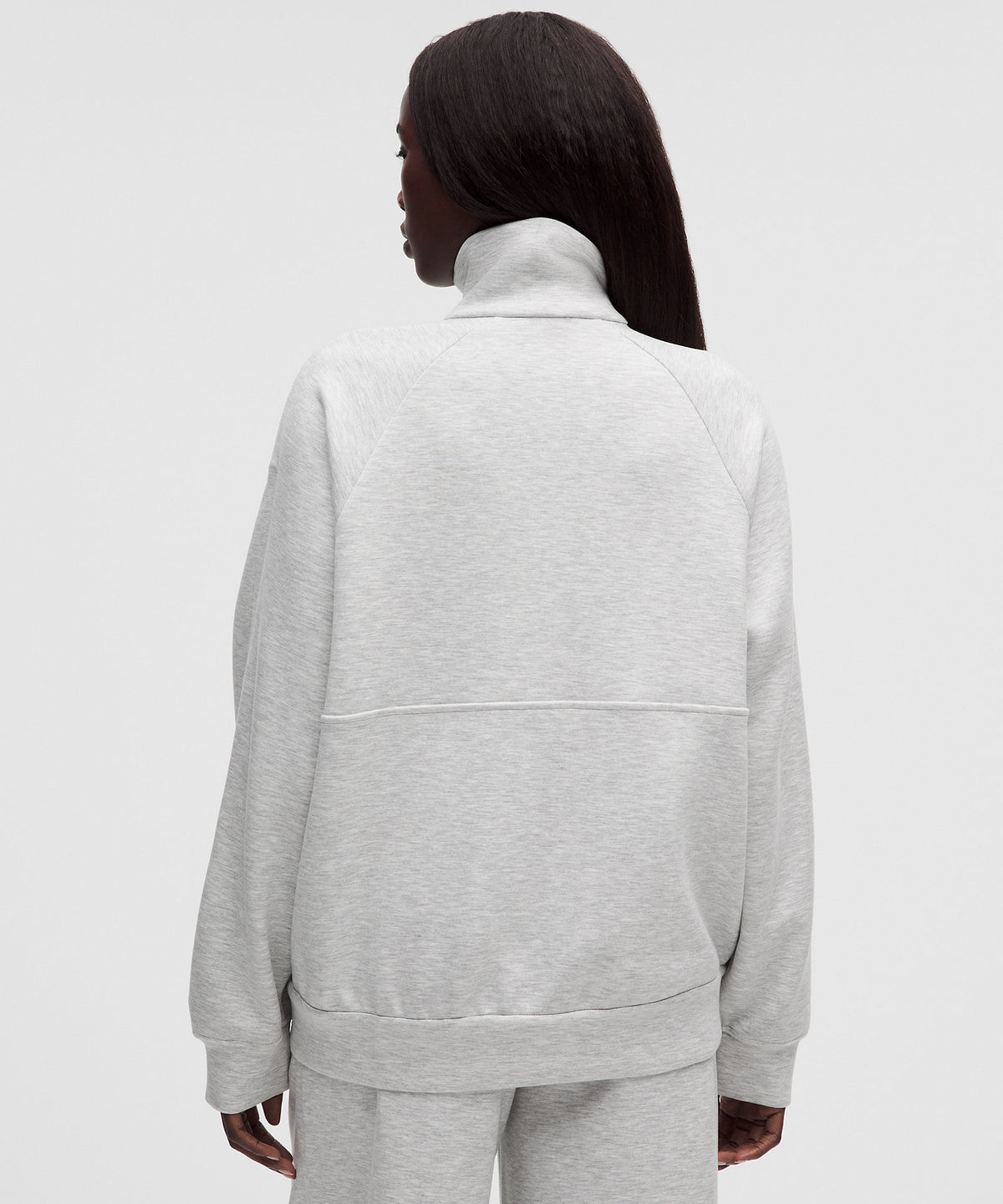 Lululemon Smooth Spacer Oversized Full Zip - Heathered Core Ultra Light Grey - imagen 3
