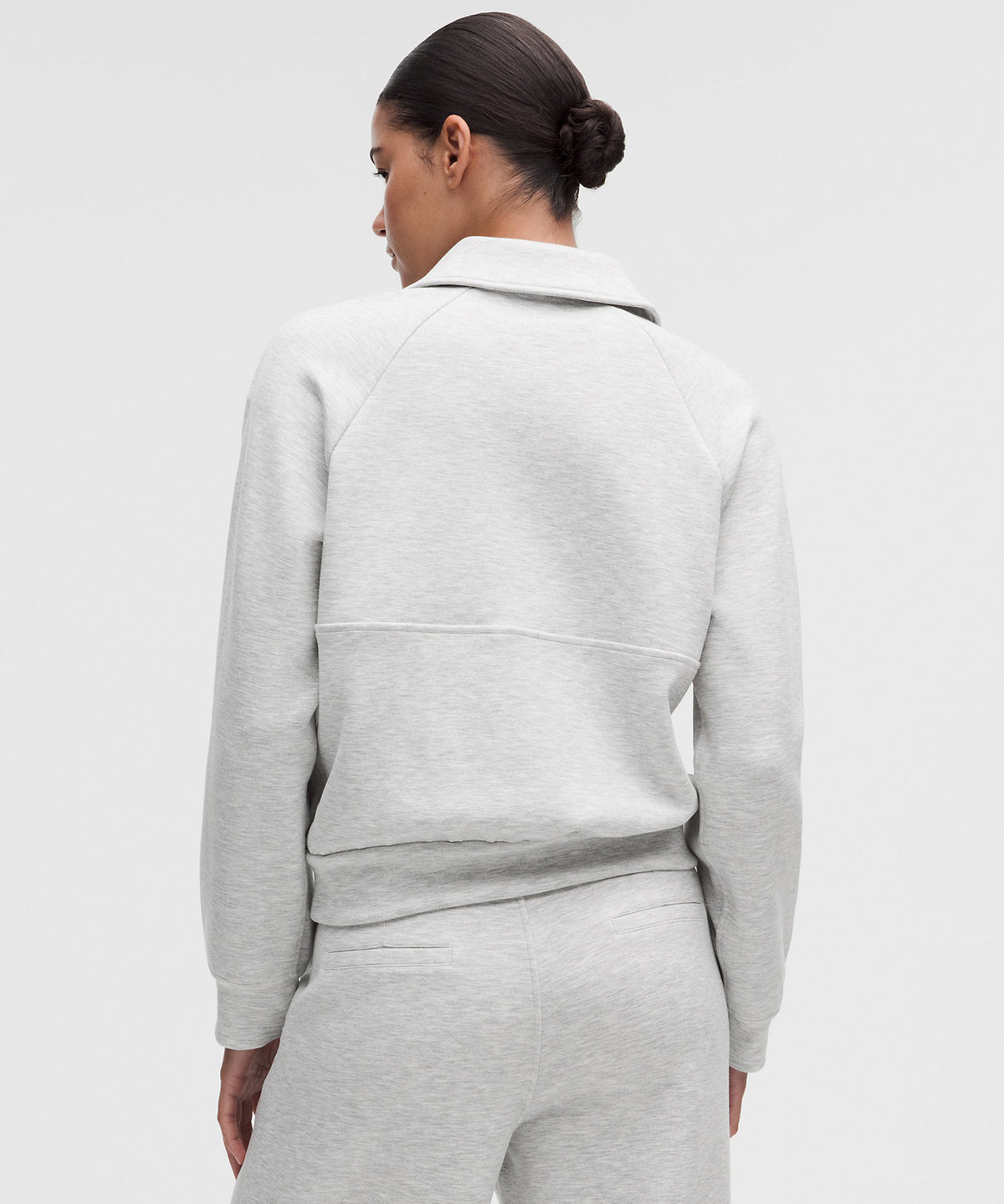 Lululemon Smooth Spacer Relaxed Collared Half Zip - Heathered Core Ultra Light Grey - imagen 3