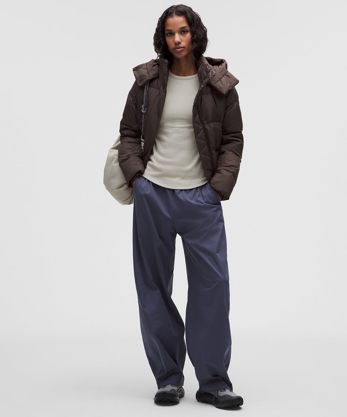 Lululemon Wunder Puff 600-Down-Fill Cropped Jacket - Mahogany Muse - imagen 2