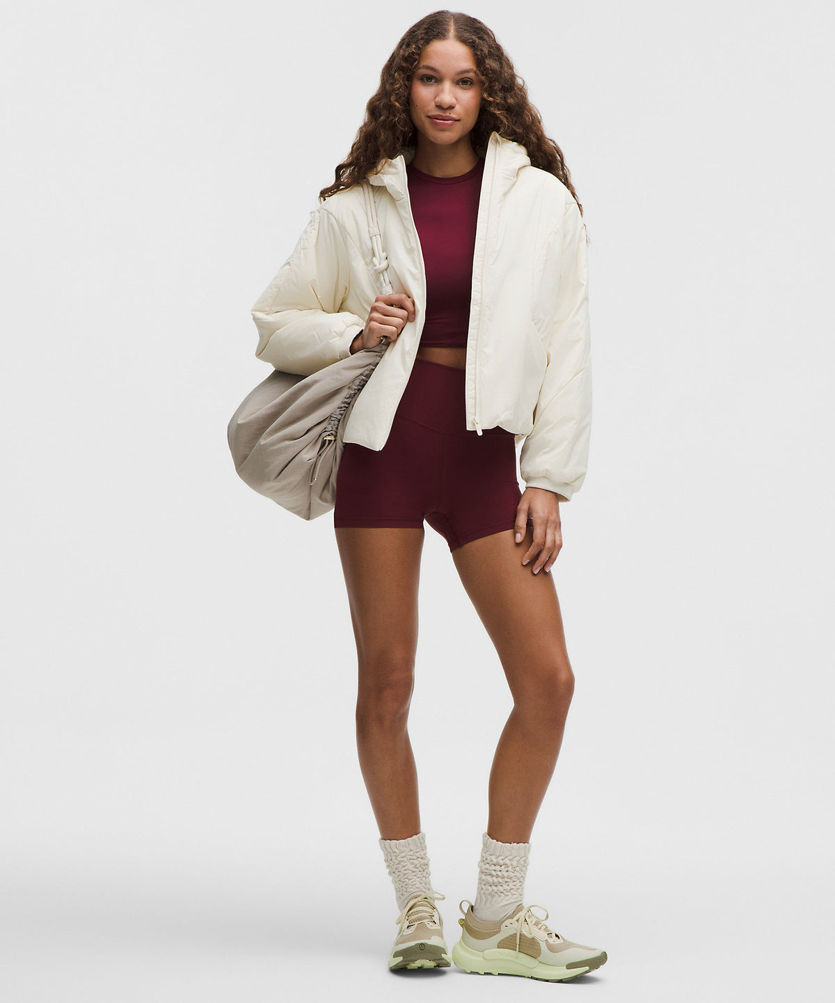 Lululemon Water-Resistant Insulated Hooded Jacket - Light Ivory - imagen 1