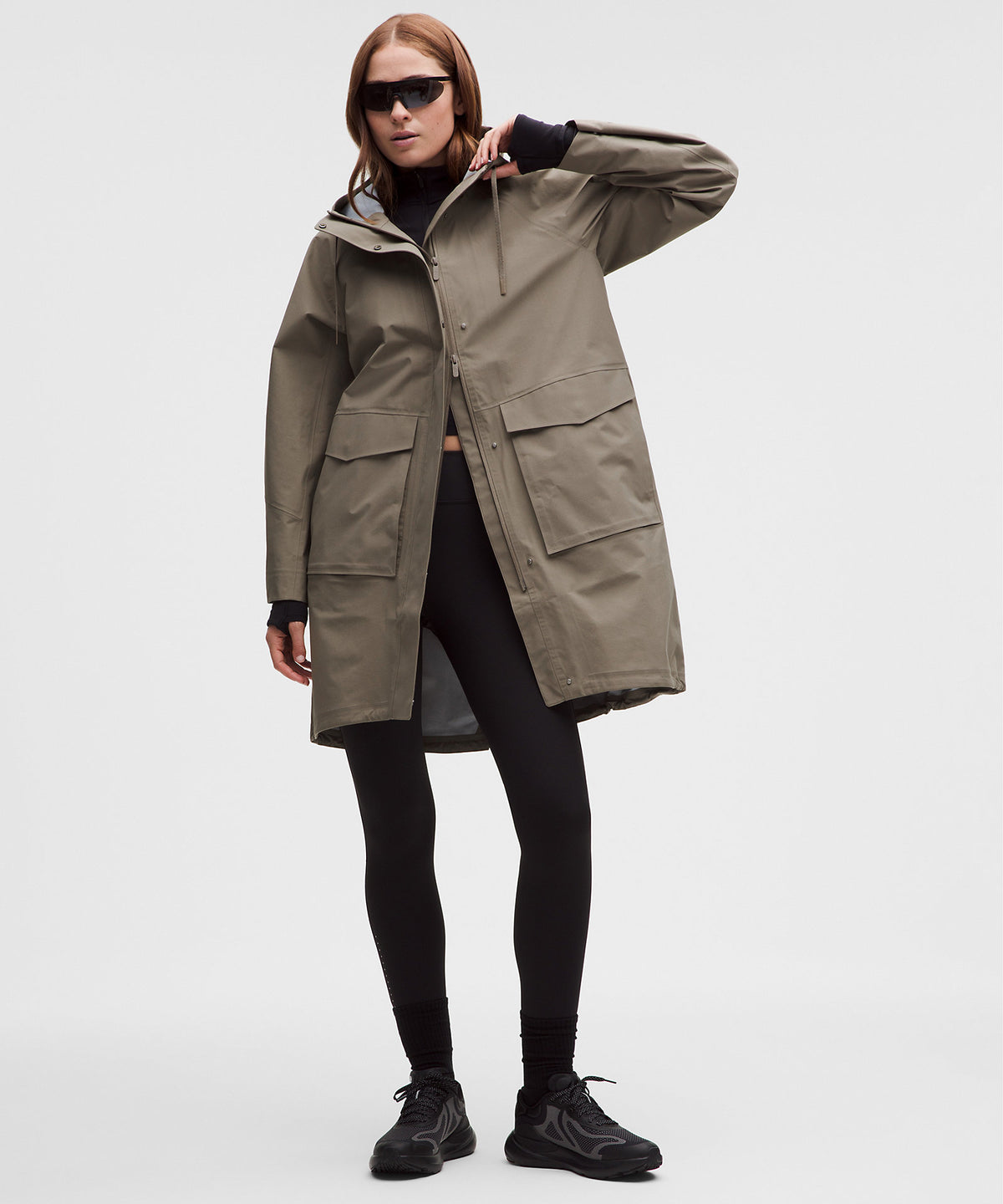 Lululemon Waterproof Fishtail Rain Coat - Cypress Forest - imagen 1