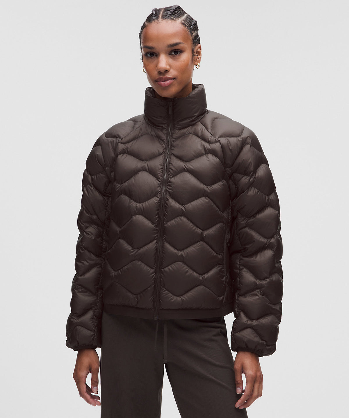 Lululemon Featherweight 900-Down-Fill Quilted Jacket - Mahogany Muse - imagen 1