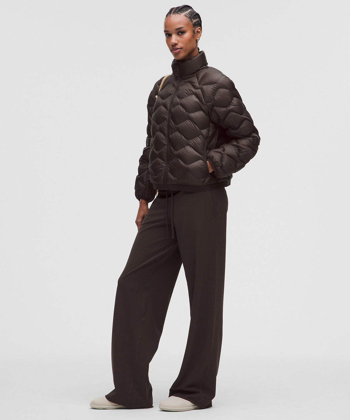 Lululemon Featherweight 900-Down-Fill Quilted Jacket - Mahogany Muse - imagen 2