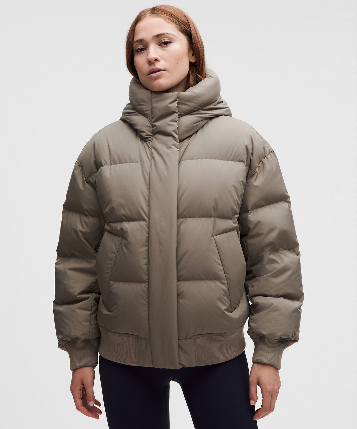 Lululemon Women's Wunder Puff Bomber Hoodie - Cypress Forest - imagen 1