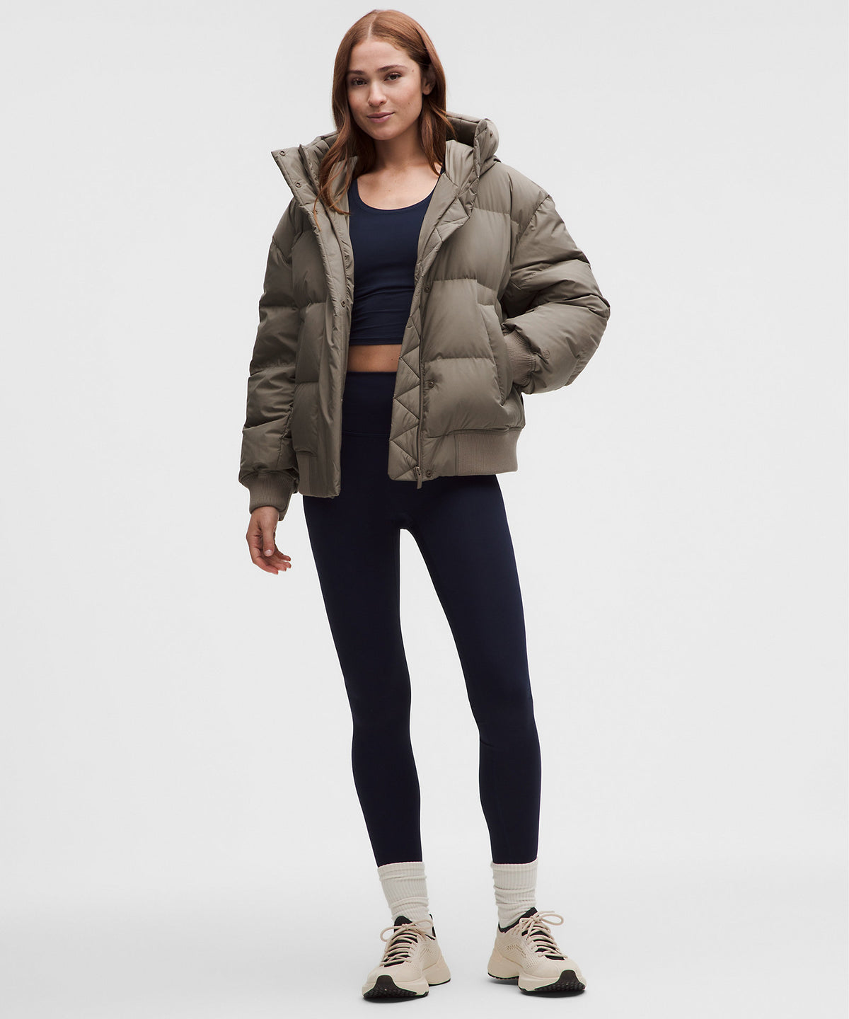 Lululemon Women's Wunder Puff Bomber Hoodie - Cypress Forest - imagen 2