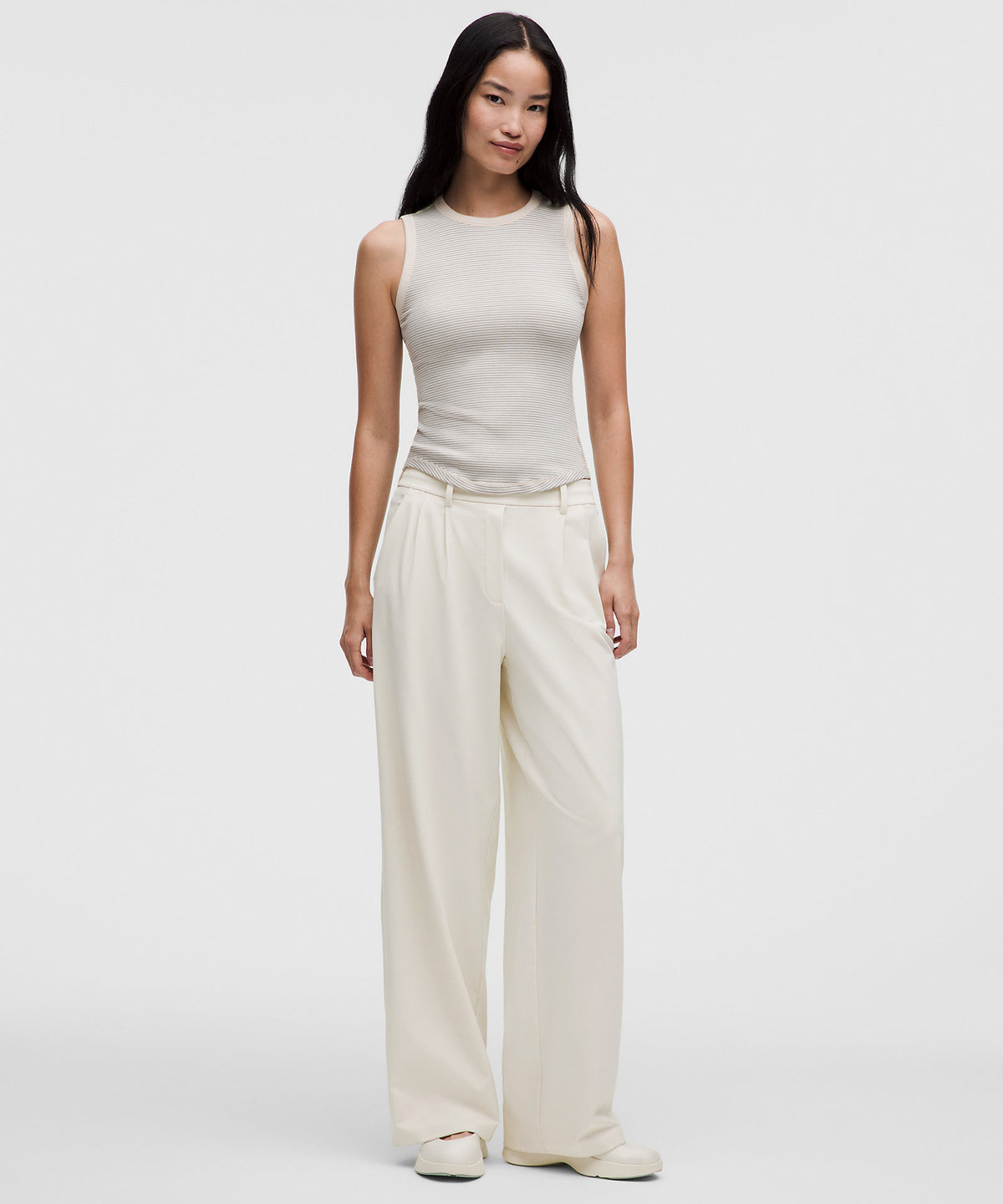 Lululemon Daydrift High-Rise Wide-Leg Trouser Short - Light Ivory - imagen 1