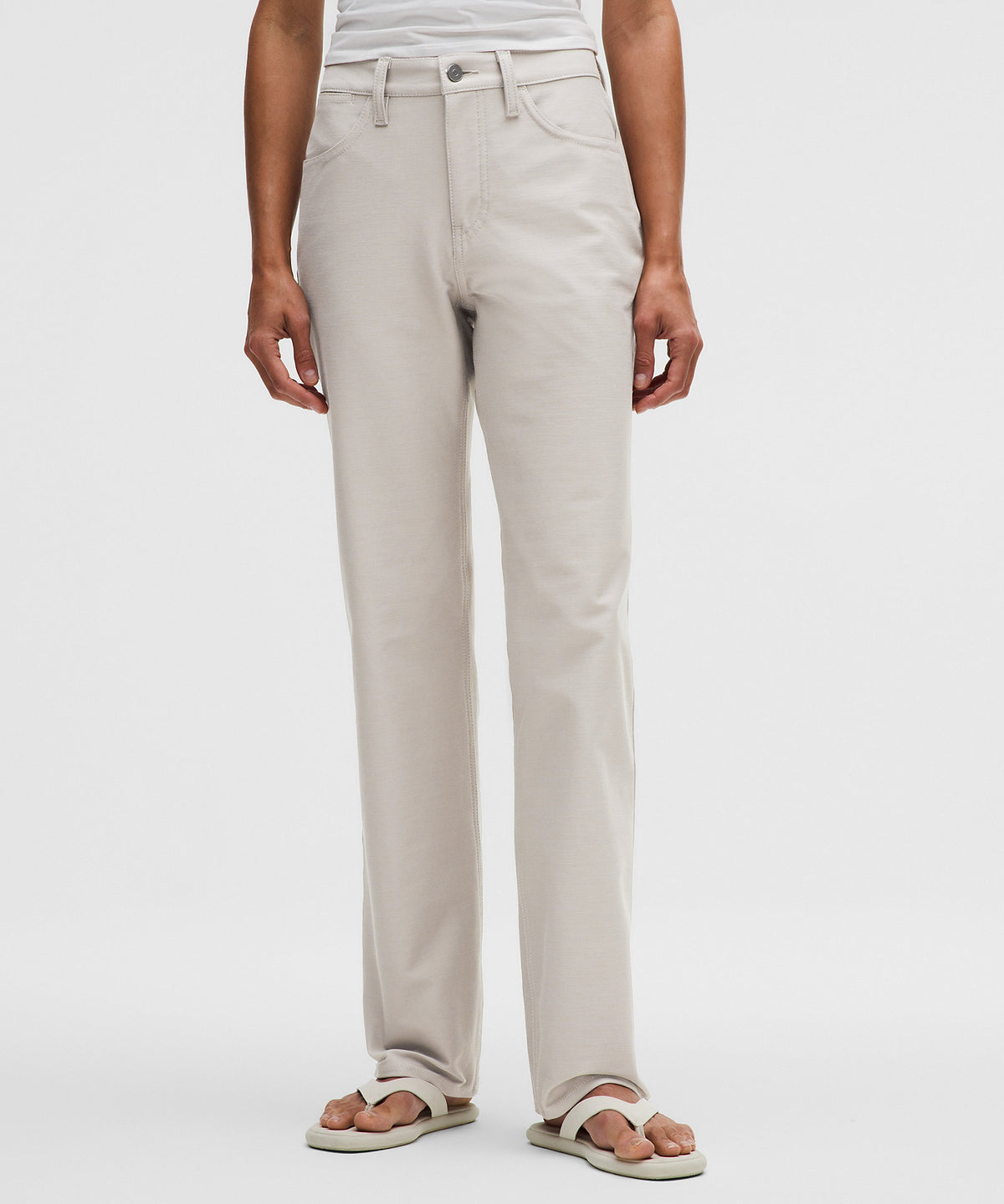 Lululemon EasyFive Mid-Rise Relaxed-Straight Pant Regular - Downtown Tan - imagen 2
