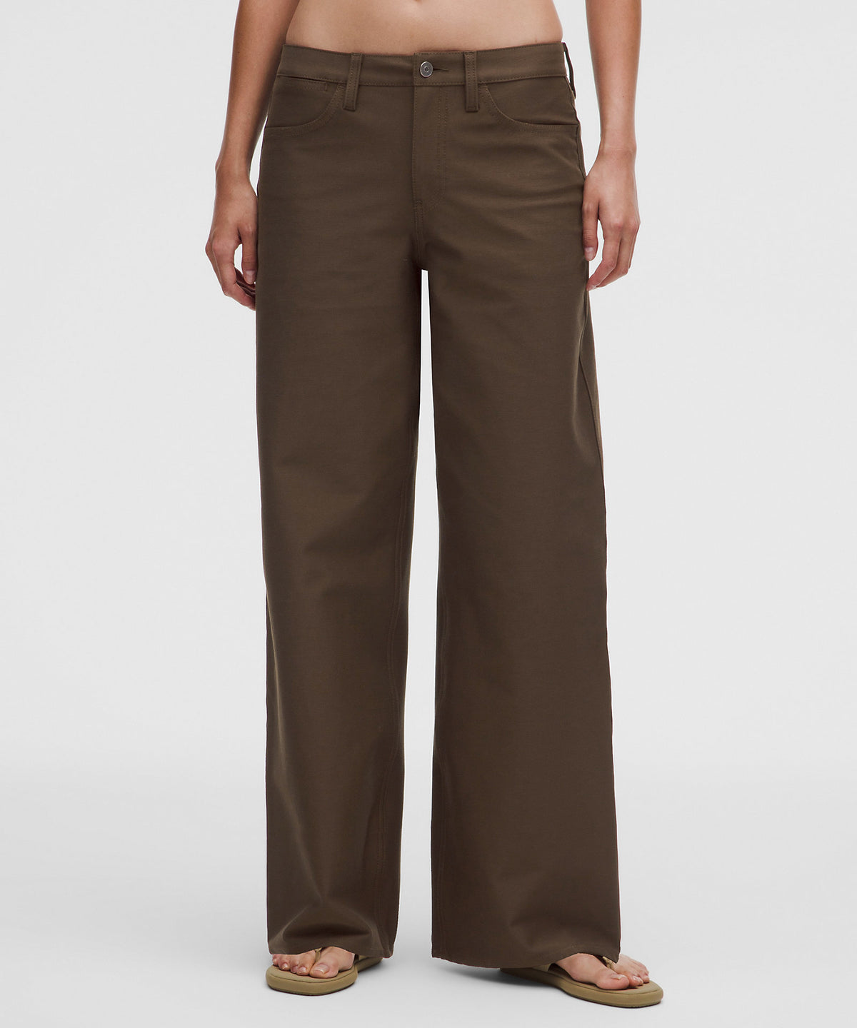 Lululemon EasyFive Low-Rise Classic Wide-Leg Pant Regular - Walnut Crunch - imagen 2
