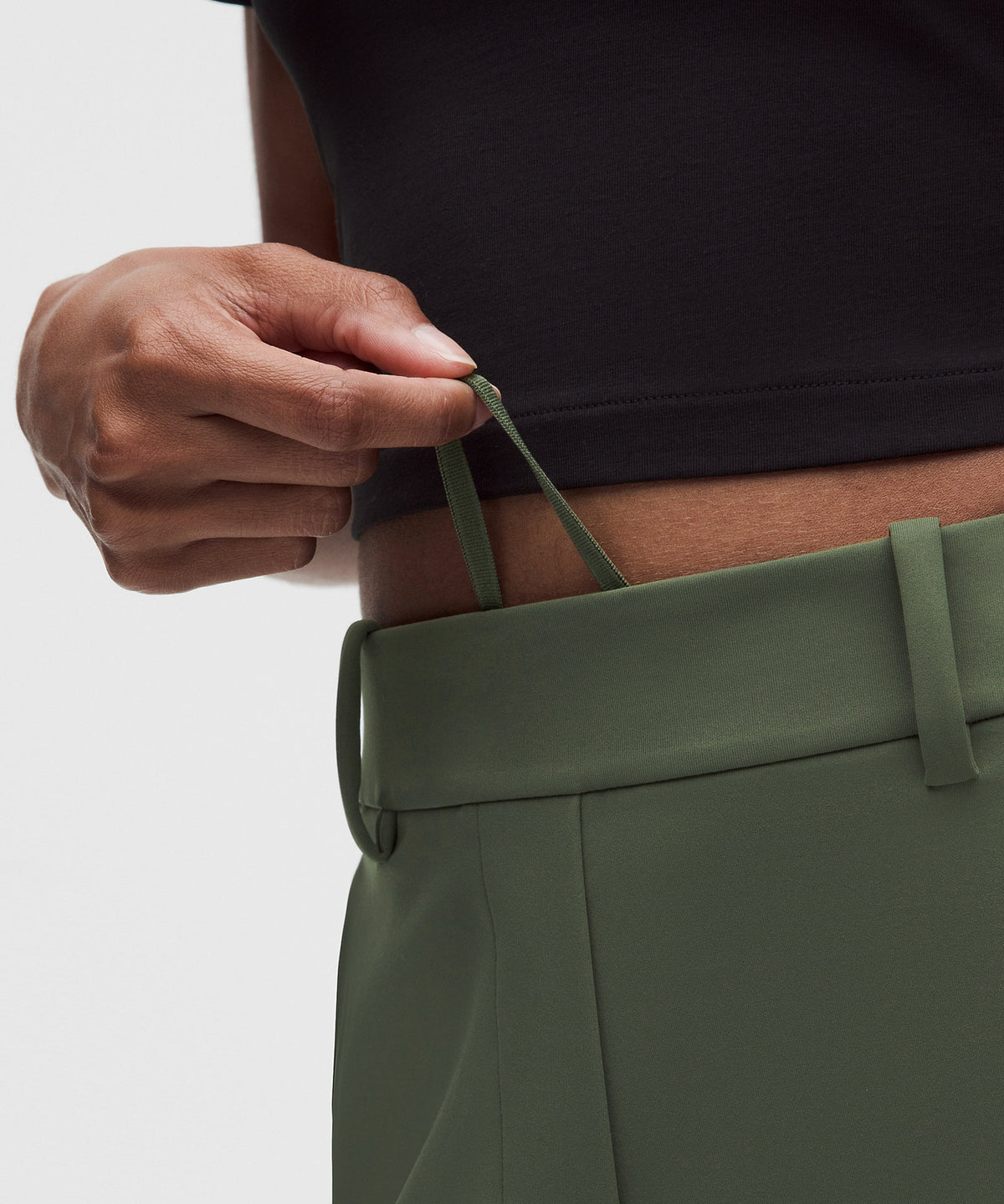 Lululemon Daydrift High-Rise Straight-Leg Trouser Short - Sassy Sage - imagen 4