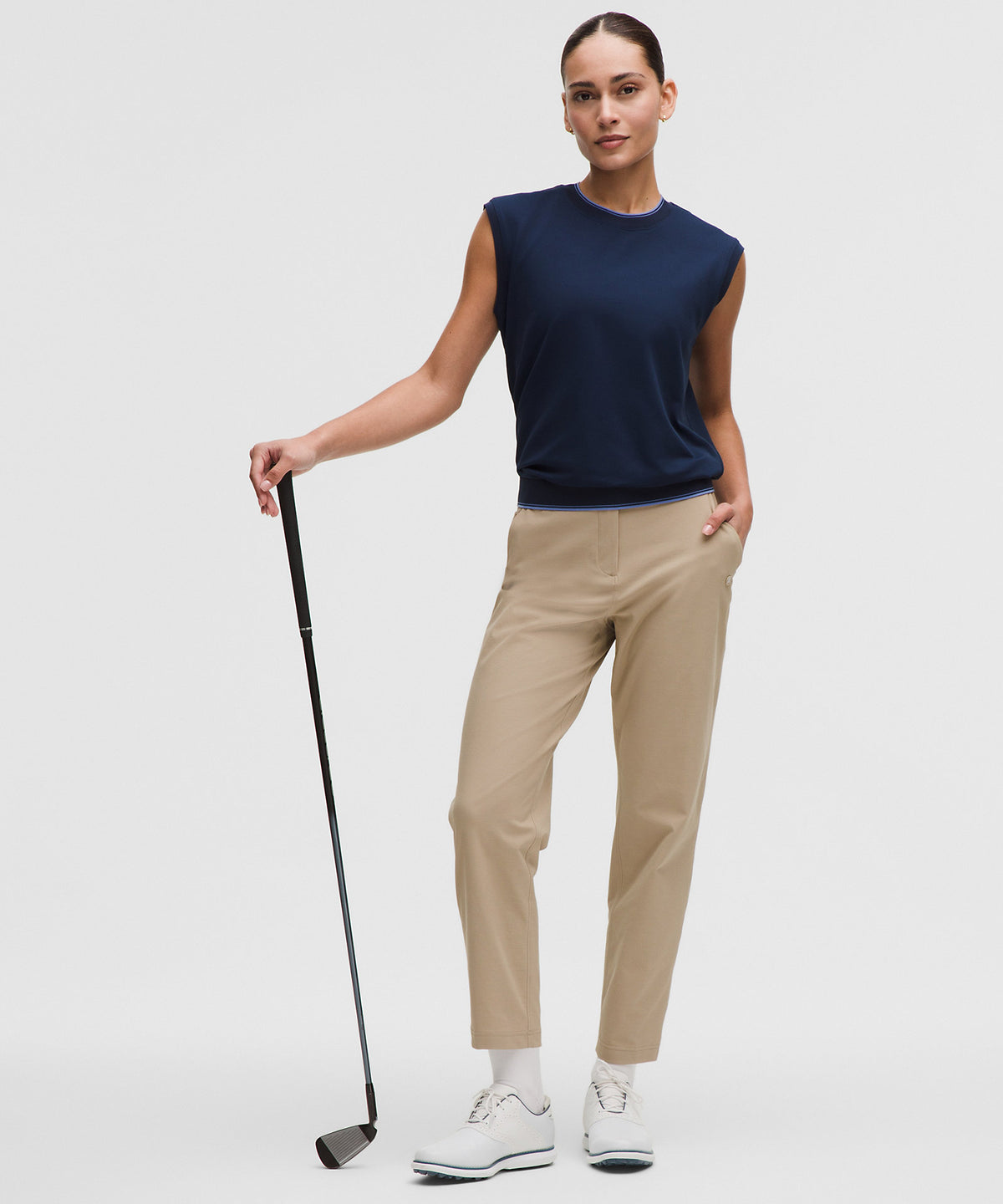 Lululemon Stretch Twill Golf Pant Regular Stitched Logo - Wacky Khaki - imagen 1