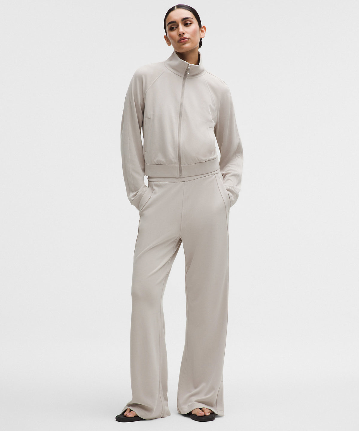 Lululemon Softstreme High-Rise Wide-Leg Pique Pant Regular - Downtown Tan - imagen 1