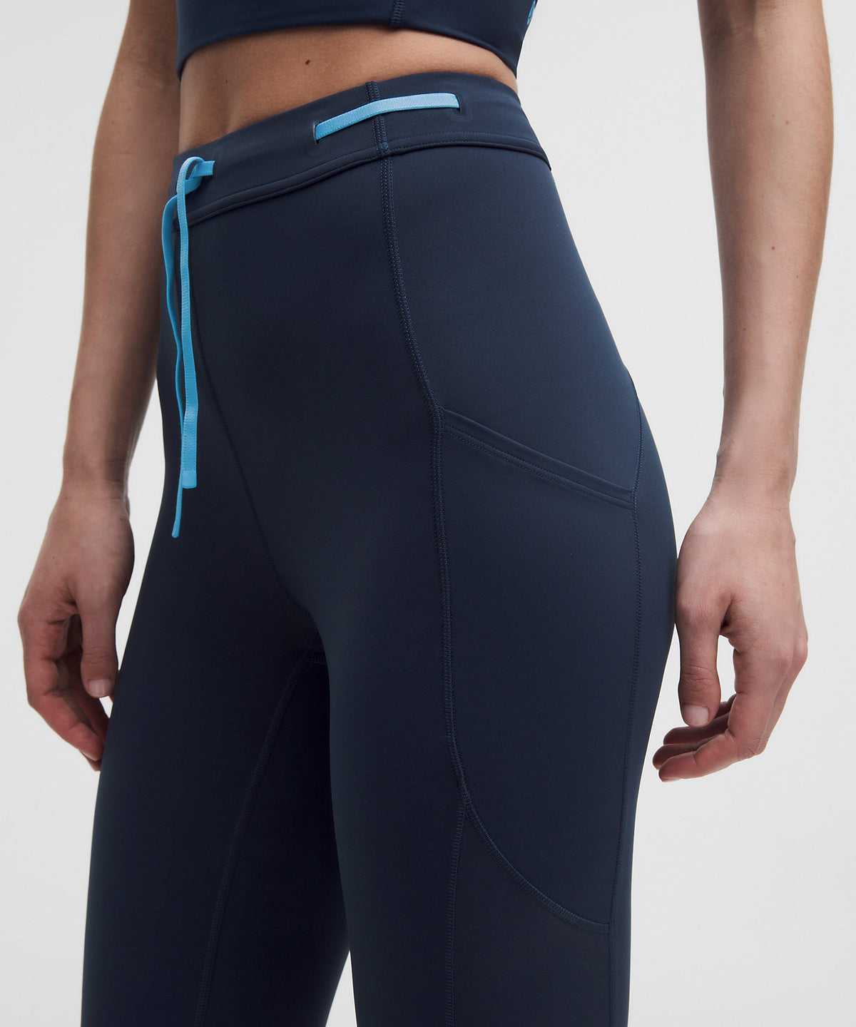 Lululemon Fast and Free High-Rise Tight 25" Drawcord - Club Blue - imagen 1