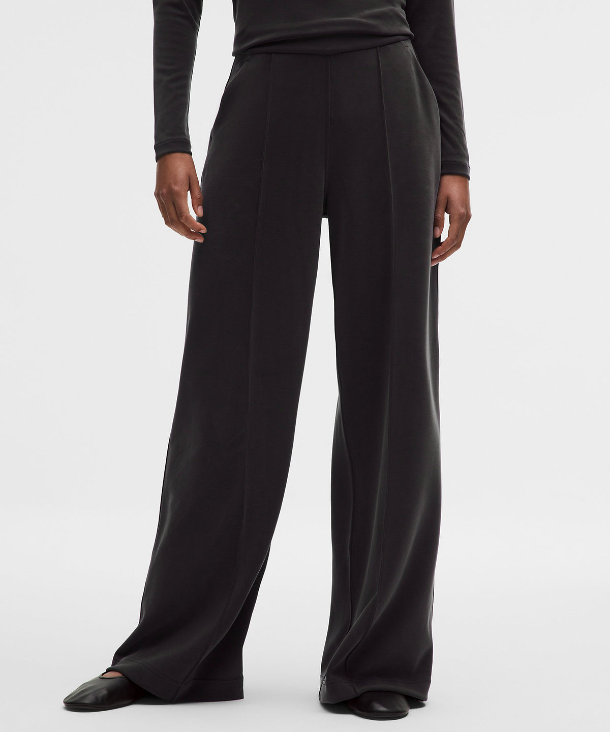 Lululemon Softstreme Pintuck High-Rise Wide-Leg Pant Regular - Black - imagen 2