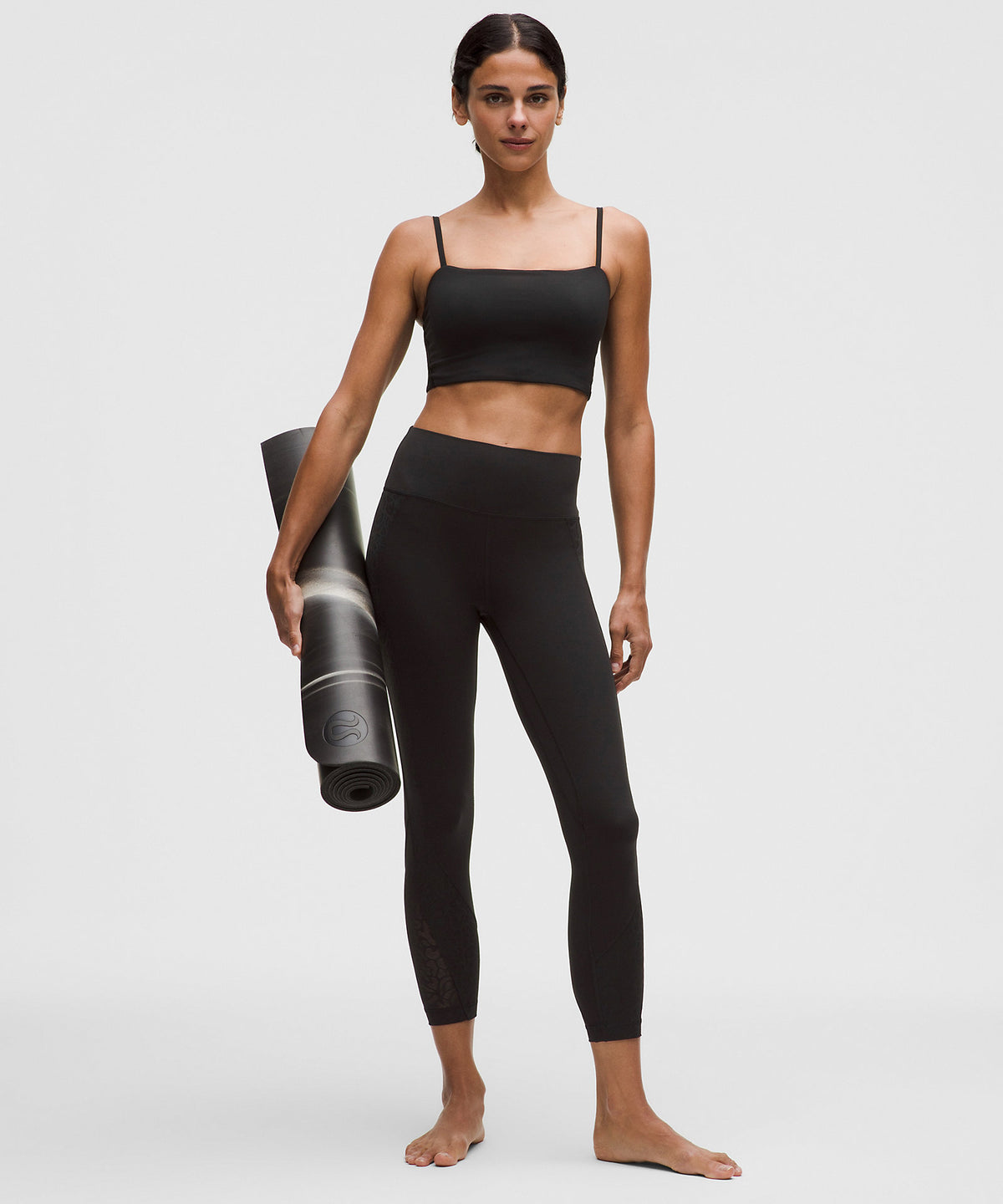 Lululemon Paisley Lace Overlay Tight 25" - Black - imagen 1