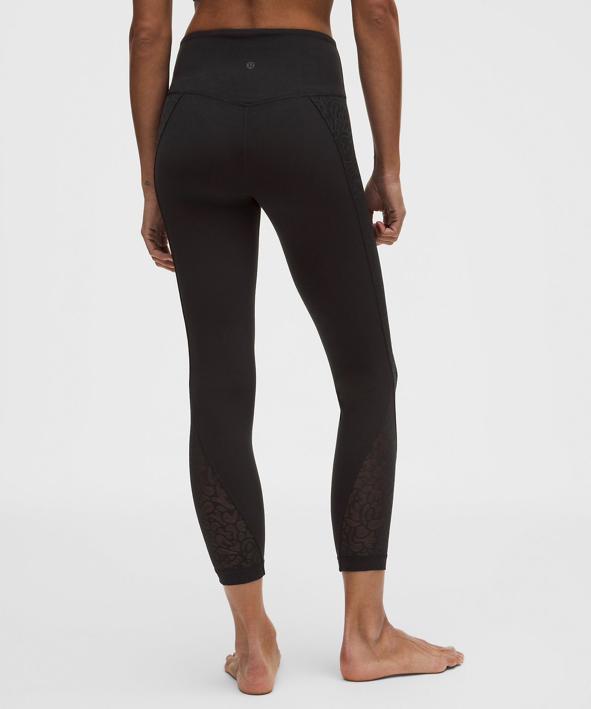 Lululemon Paisley Lace Overlay Tight 25" - Black - imagen 3