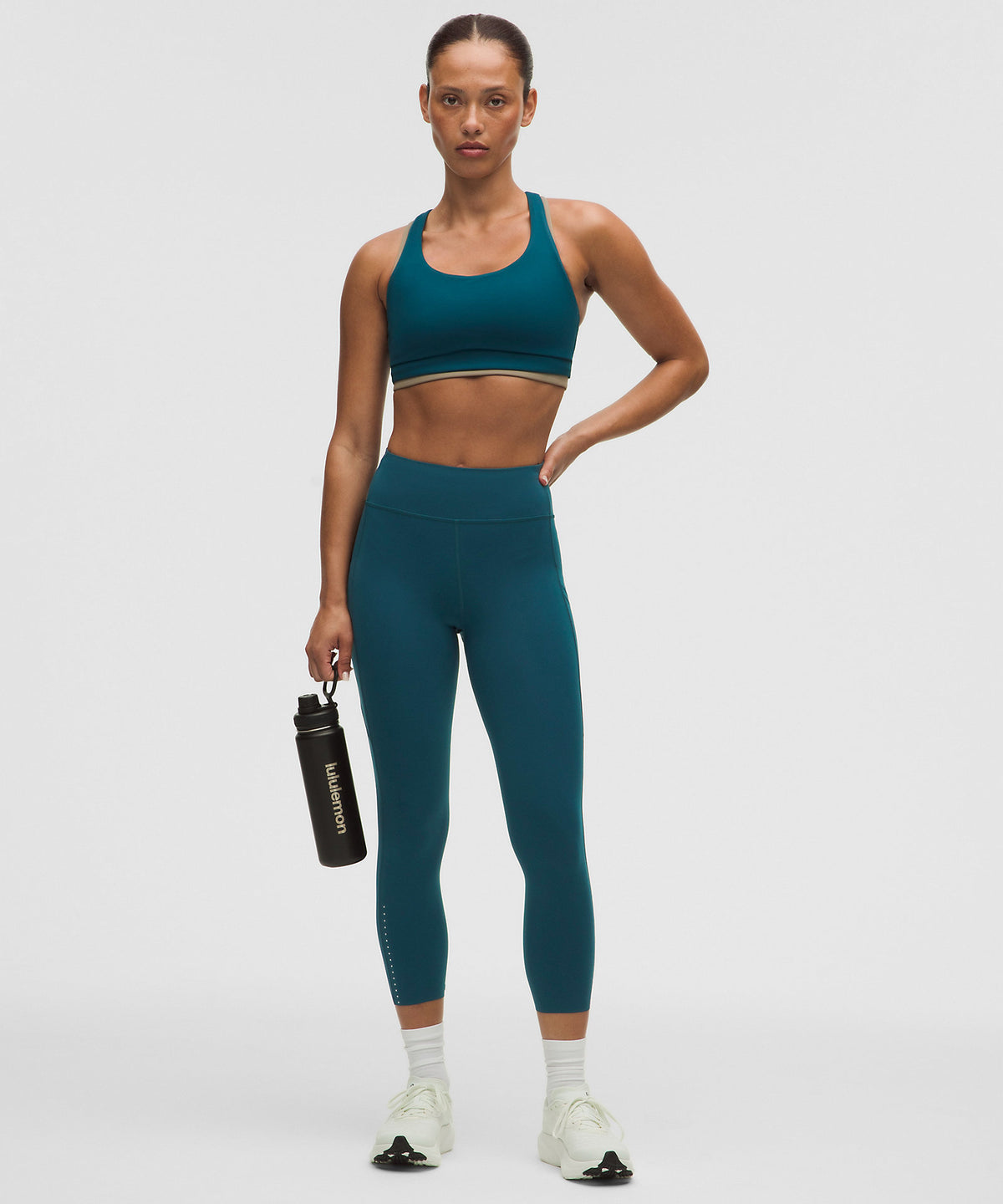 Lululemon Fast and Free 6-Pocket High-Rise Crop 23" Updated Design - Remixed Marine - imagen 1