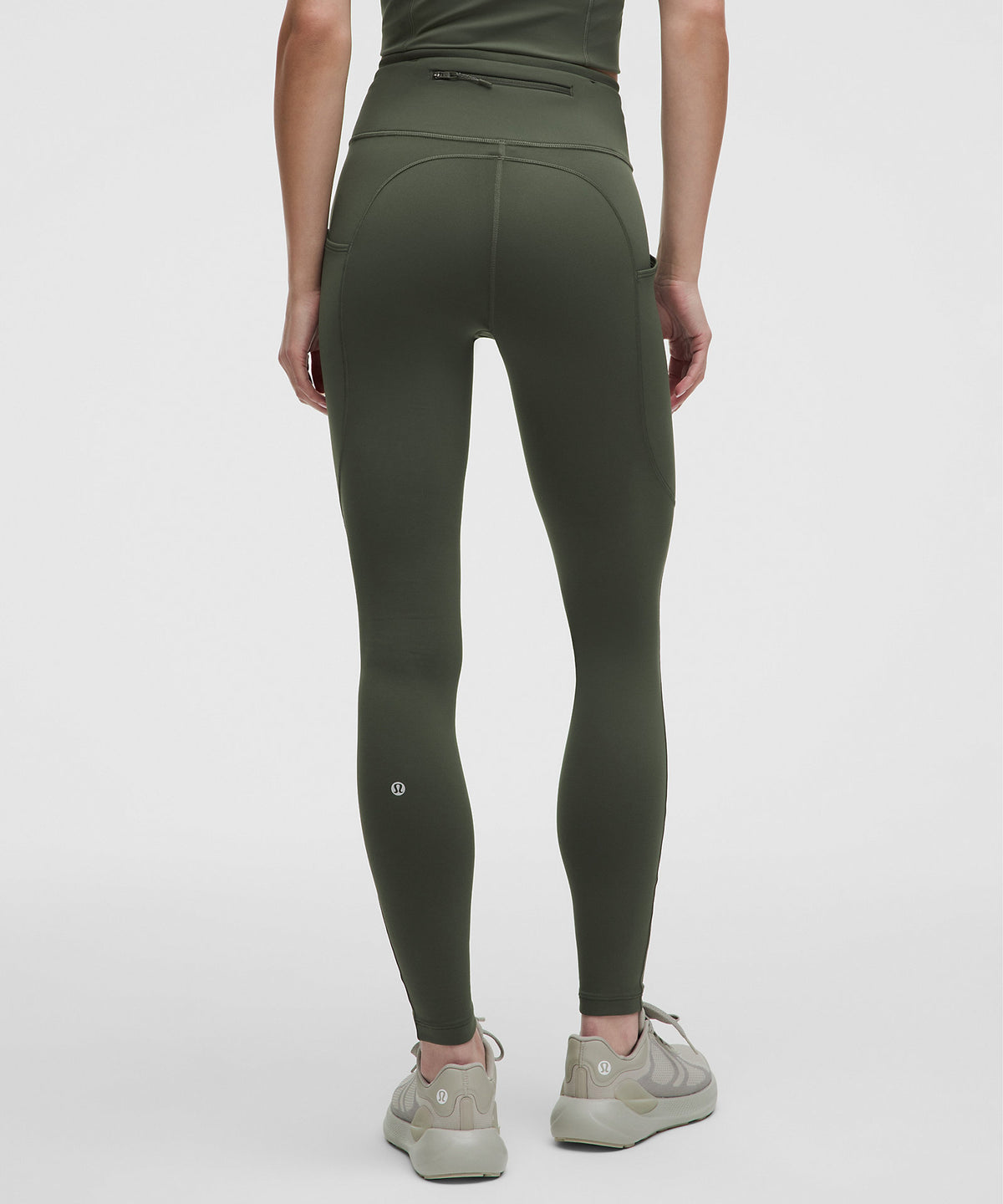 Lululemon Fast and Free 6-Pocket Thermal Tight 28" Updated Design - Sassy Sage - imagen 3
