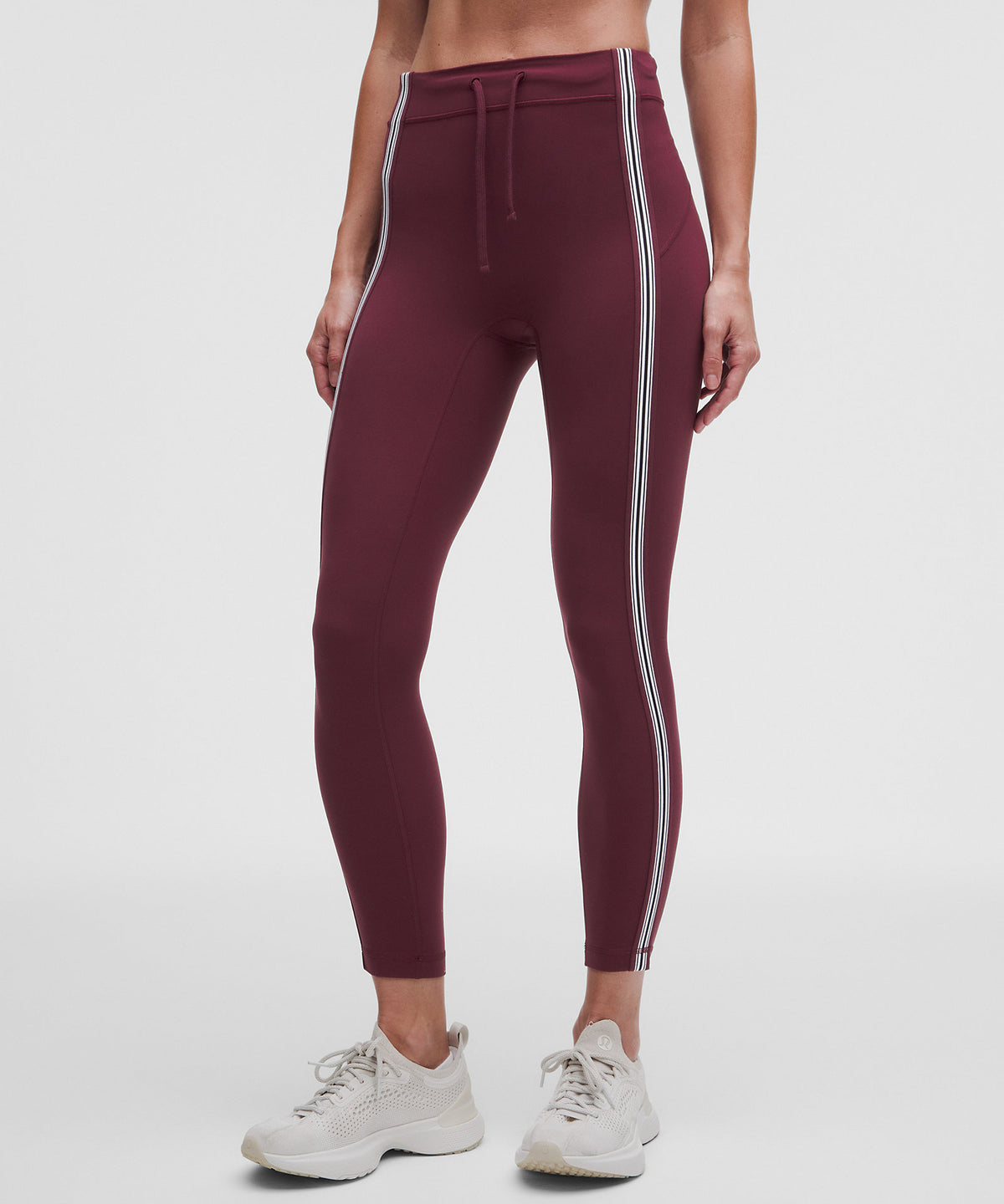 Lululemon Groove High-Rise Tight 25" Stripe Trim - Burgundy Bay - imagen 2