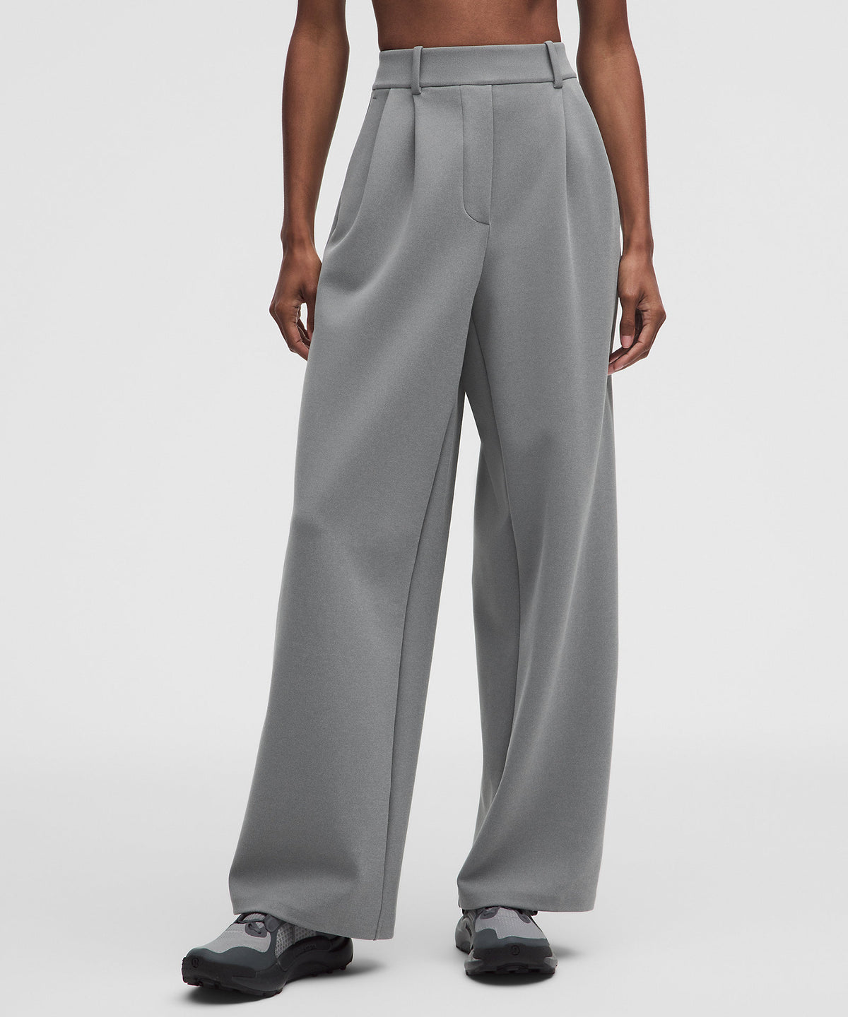 Lululemon Daydrift High-Rise Wide-Leg Trouser Regular Twill - Heathered Onyx Grey - imagen 2