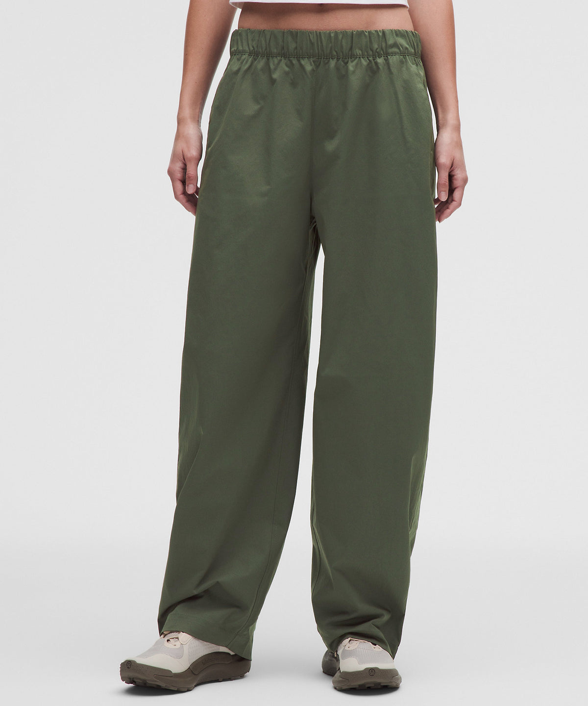 Lululemon Woven Mid-Rise Barrel-Leg Pant Regular - Sassy Sage - imagen 2