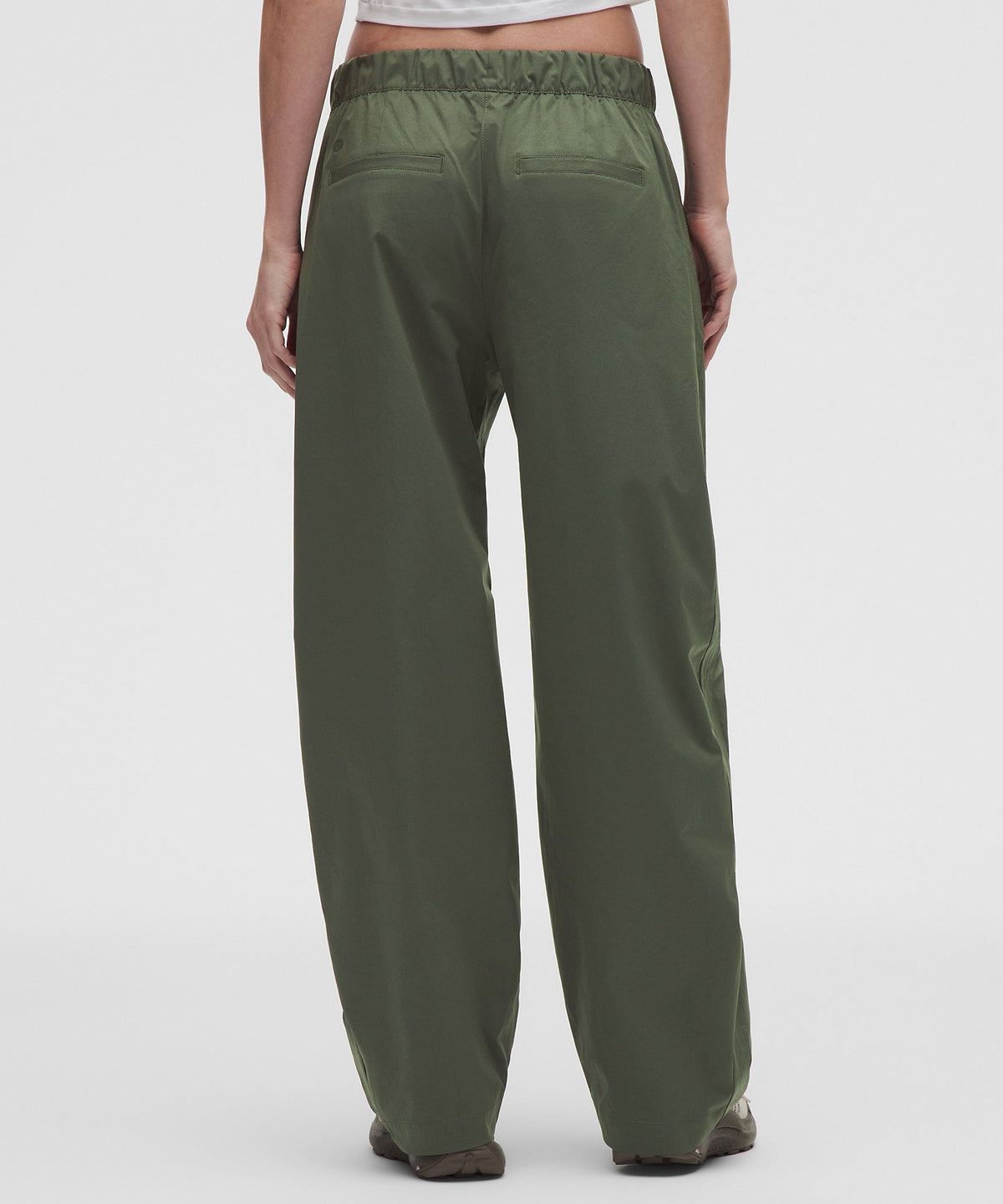 Lululemon Woven Mid-Rise Barrel-Leg Pant Regular - Sassy Sage - imagen 3