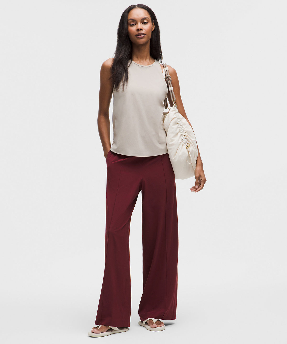 Lululemon Breezily Mid-Rise Pant Regular - Burgundy Bay - imagen 1