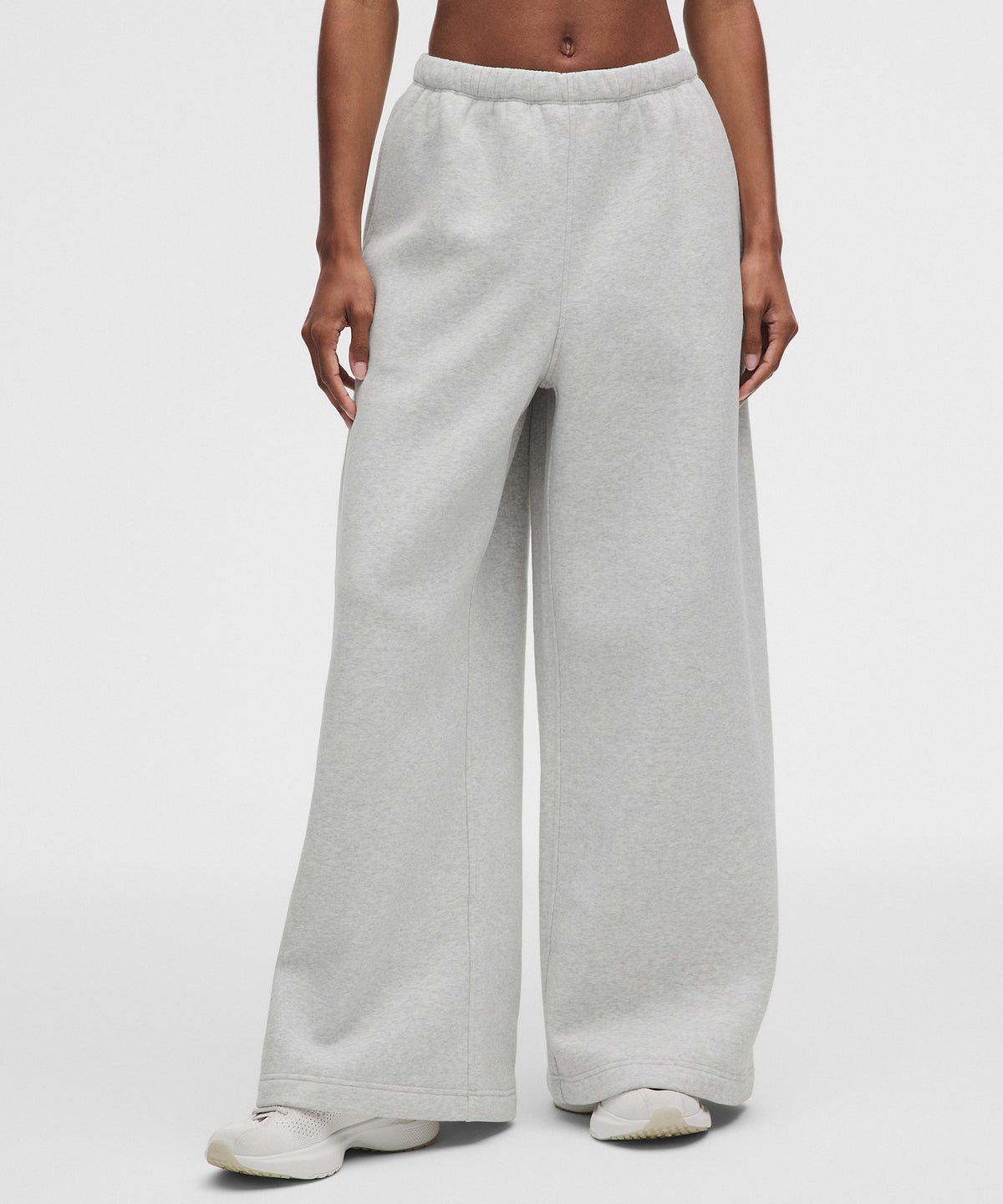 Lululemon Women's Steady State SuperLoft Oversized Wide-Leg Pant - Heathered Core Ultra Light Grey - imagen 2