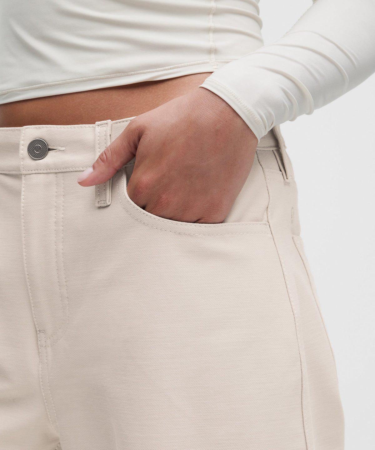 Lululemon EasyFive Low-Rise Barrel-Leg Pant Regular - Sand Dollar - imagen 4